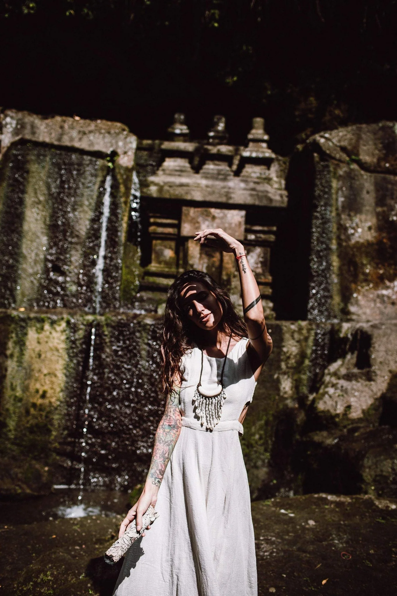 Long Boho Simple Wedding Dress - Image 4