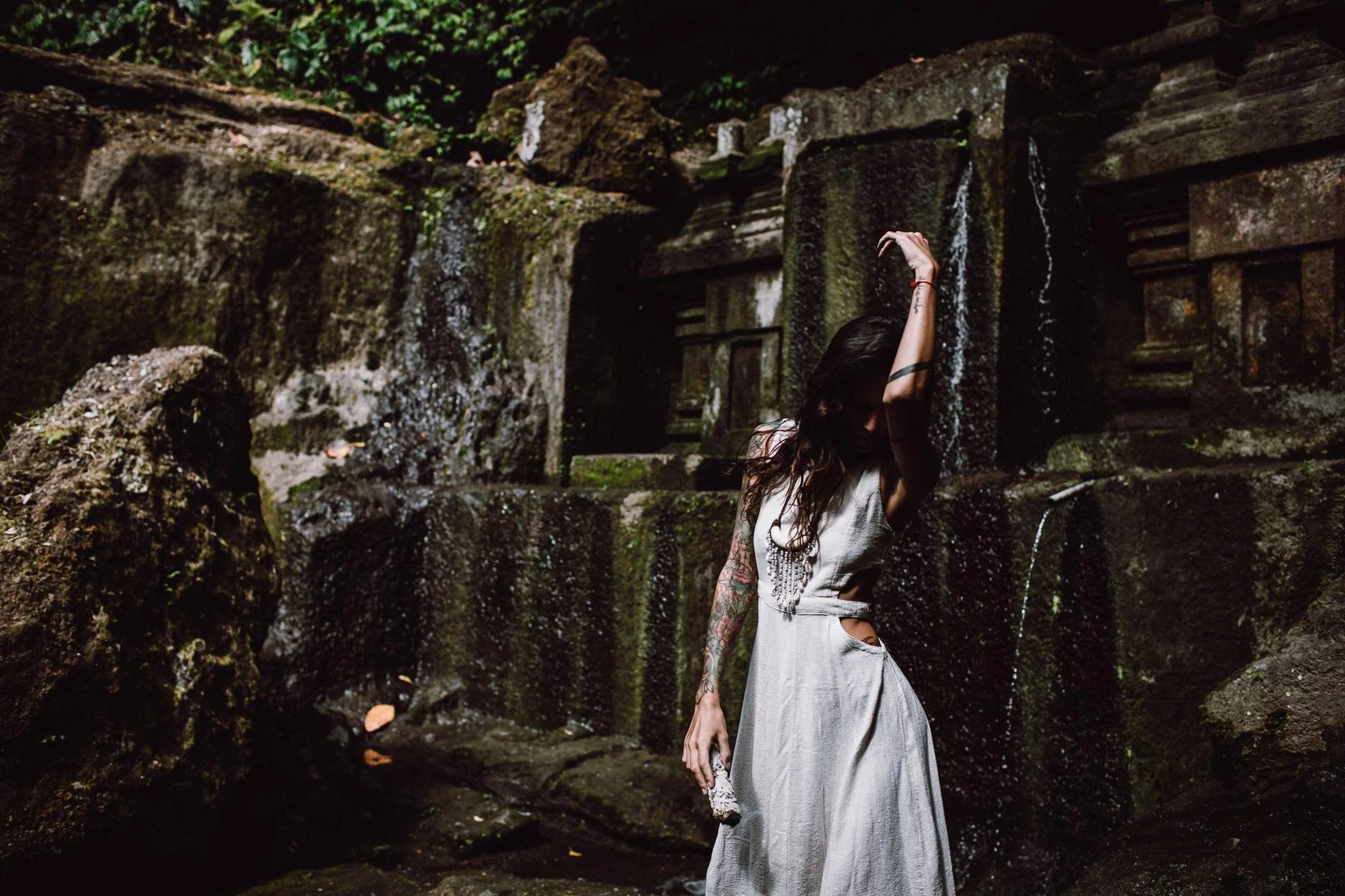 Long Boho Simple Wedding Dress - Image 5