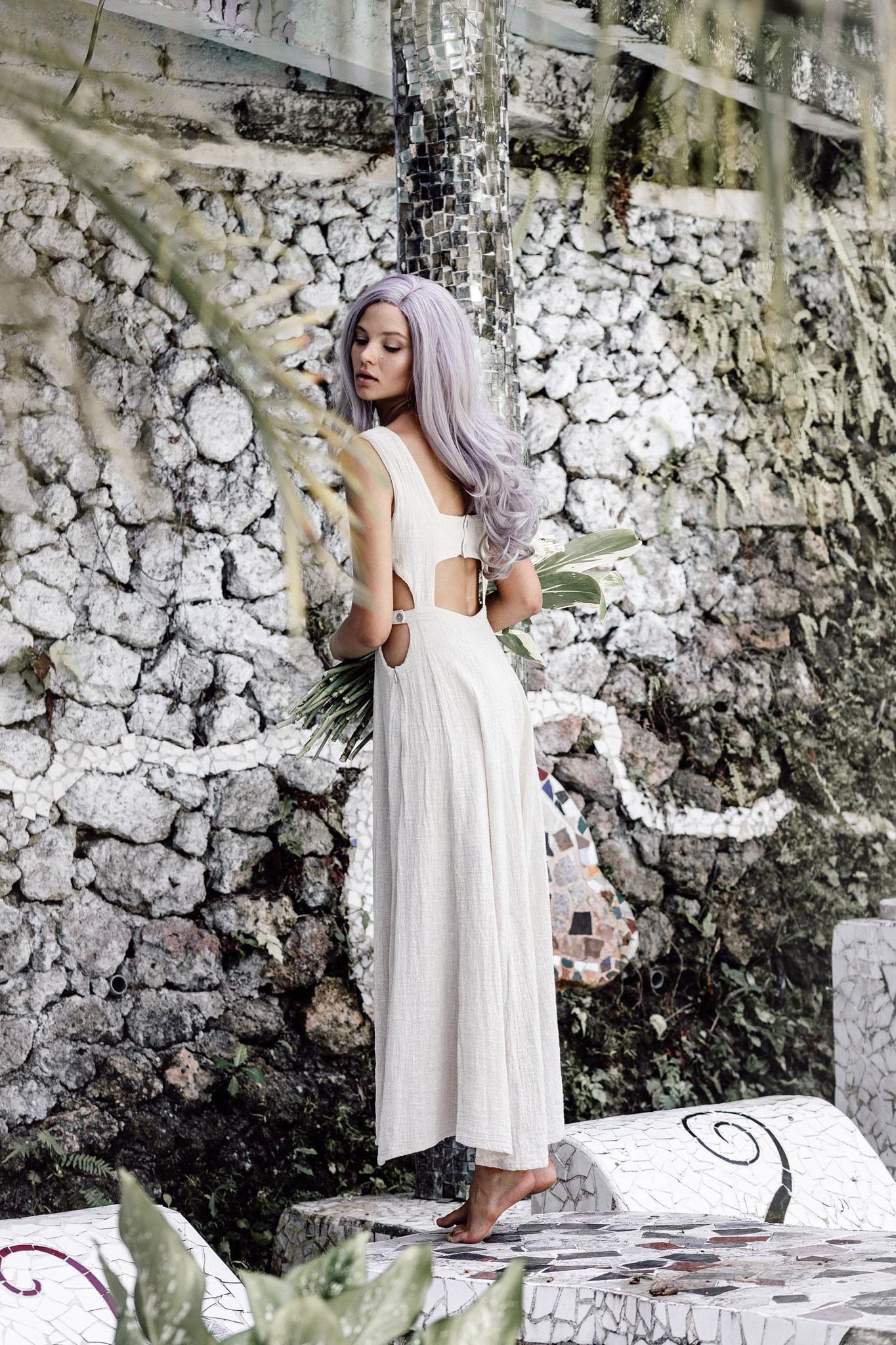 Long Boho Simple Wedding Dress - Image 7