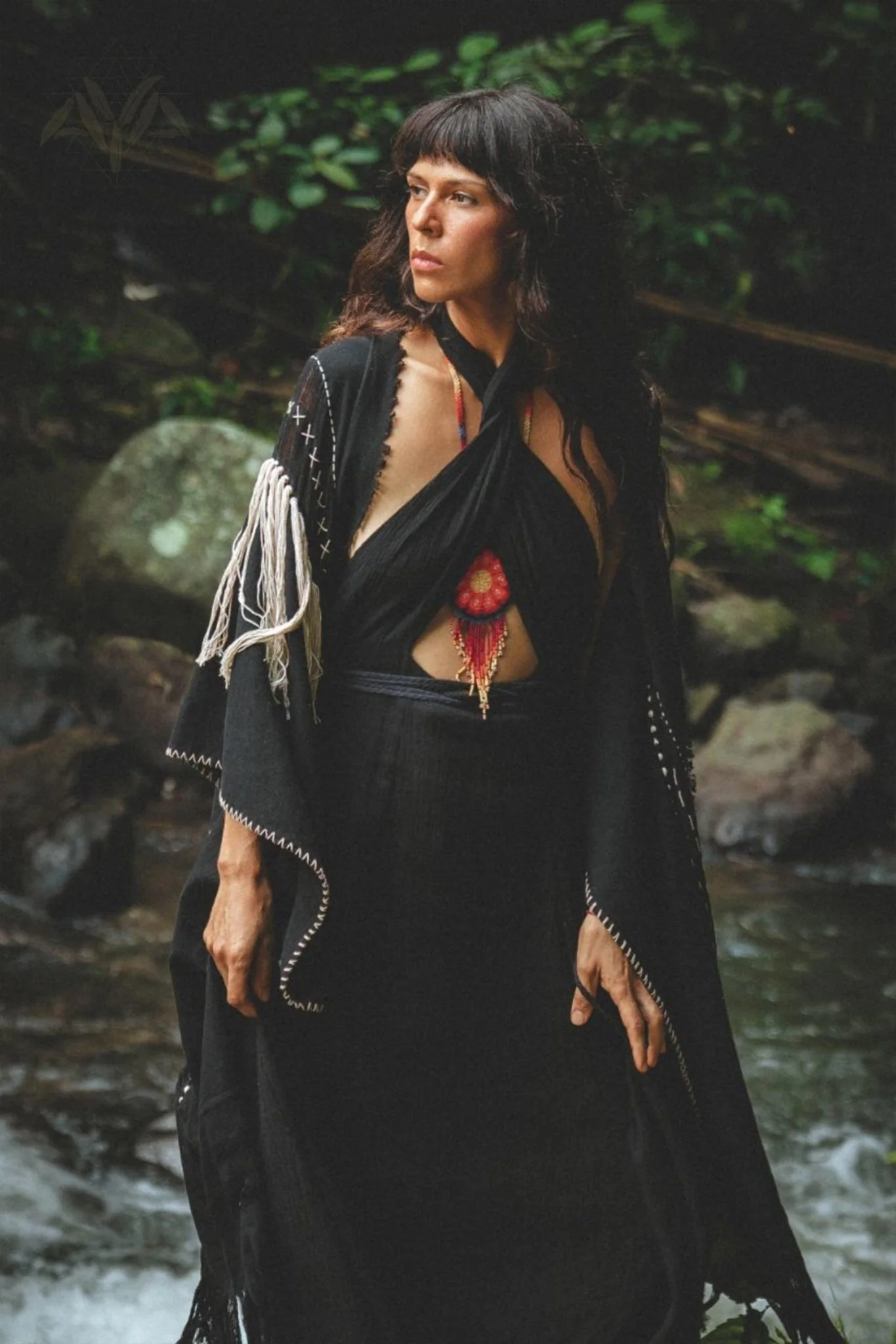 Black Harmonia Dress • Adjustable Dress • Gothic Sexy Dress • Fairy of the River Dress - Image 3