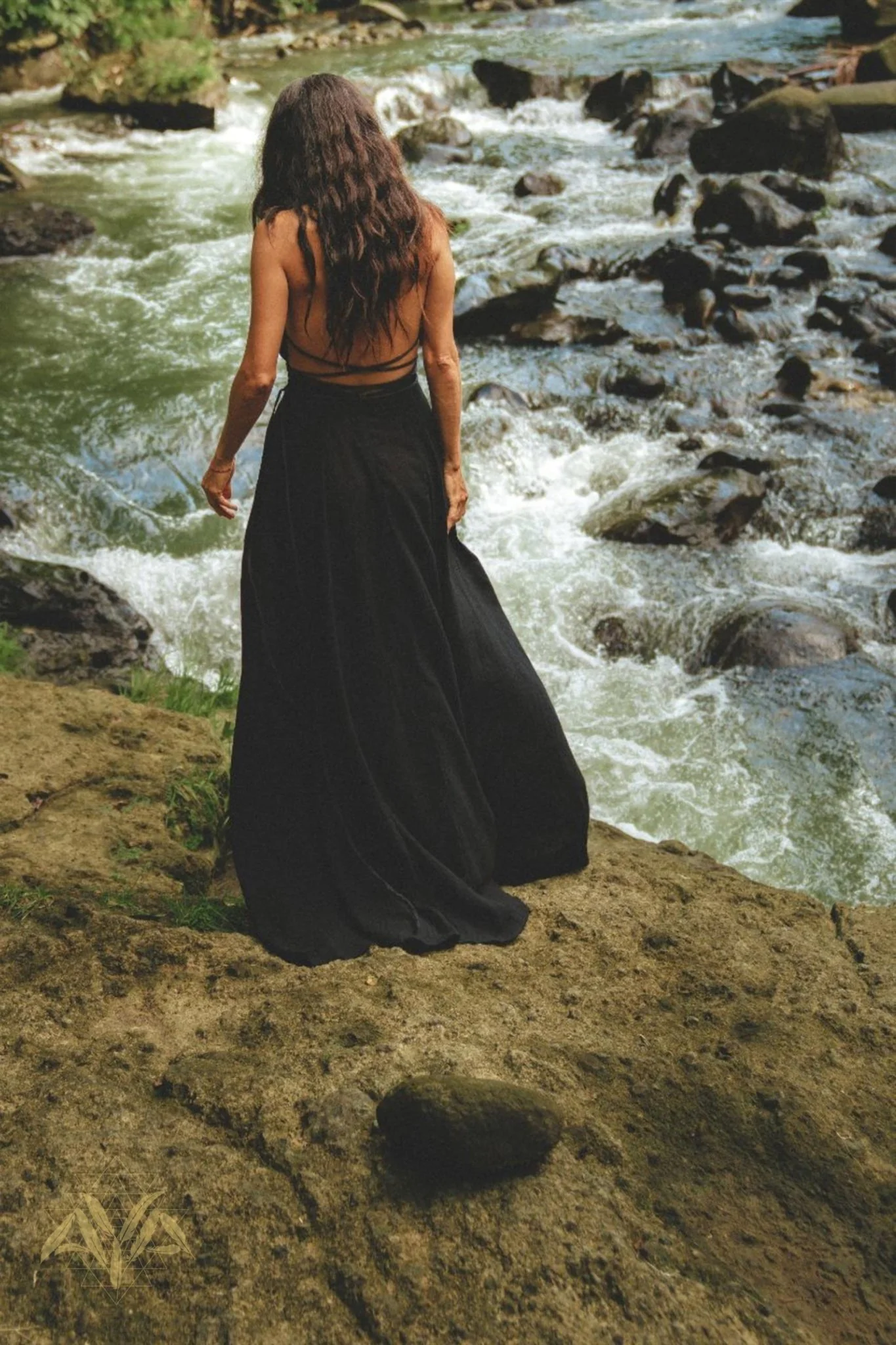 Black Harmonia Dress • Adjustable Dress • Gothic Sexy Dress • Fairy of the River Dress - Image 5