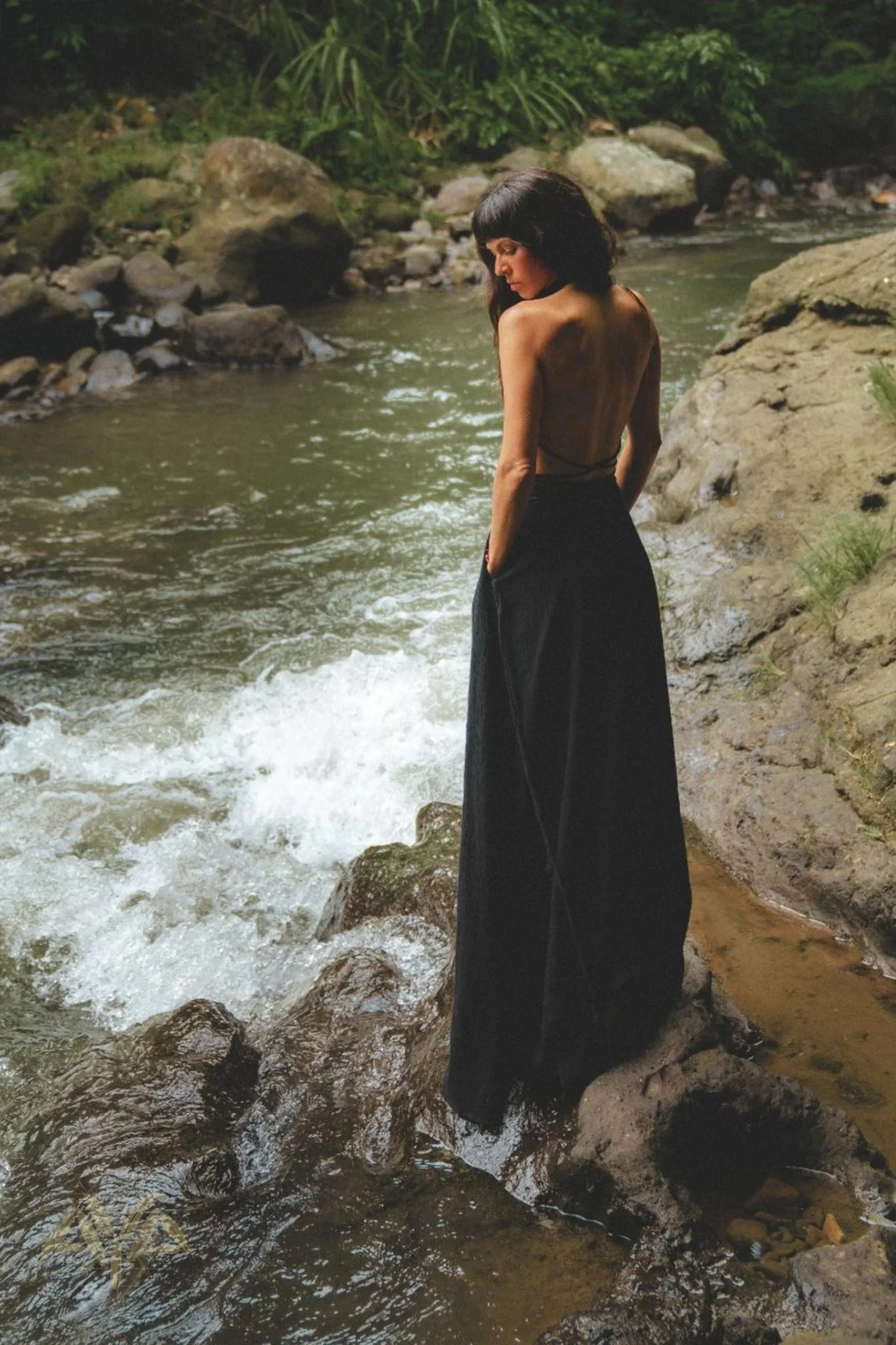 Black Harmonia Dress • Adjustable Dress • Gothic Sexy Dress • Fairy of the River Dress - Image 6