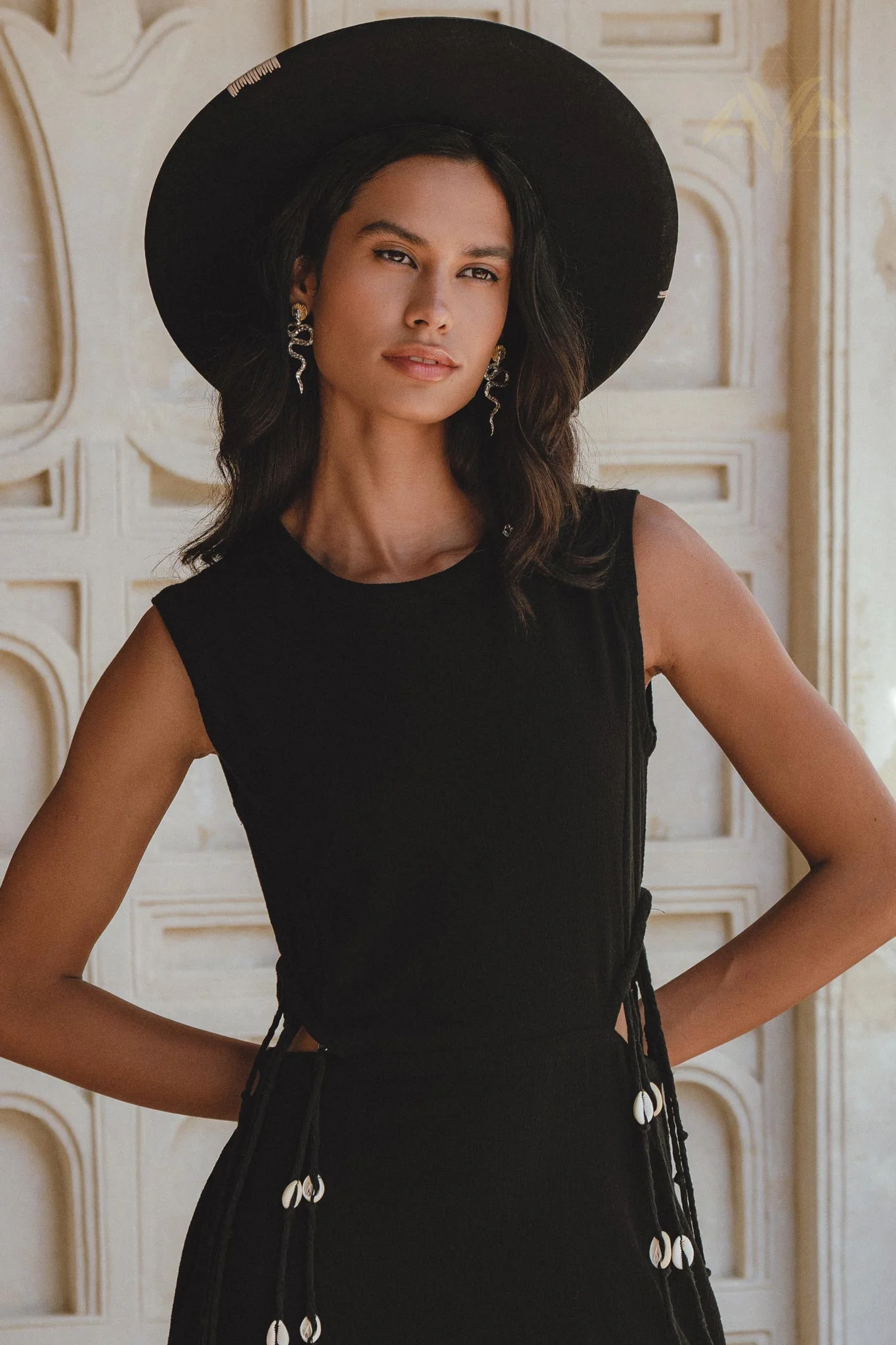 Selkie Dress Black• Open Sides Macrame Robes Dress • Organic Dress - Image 6