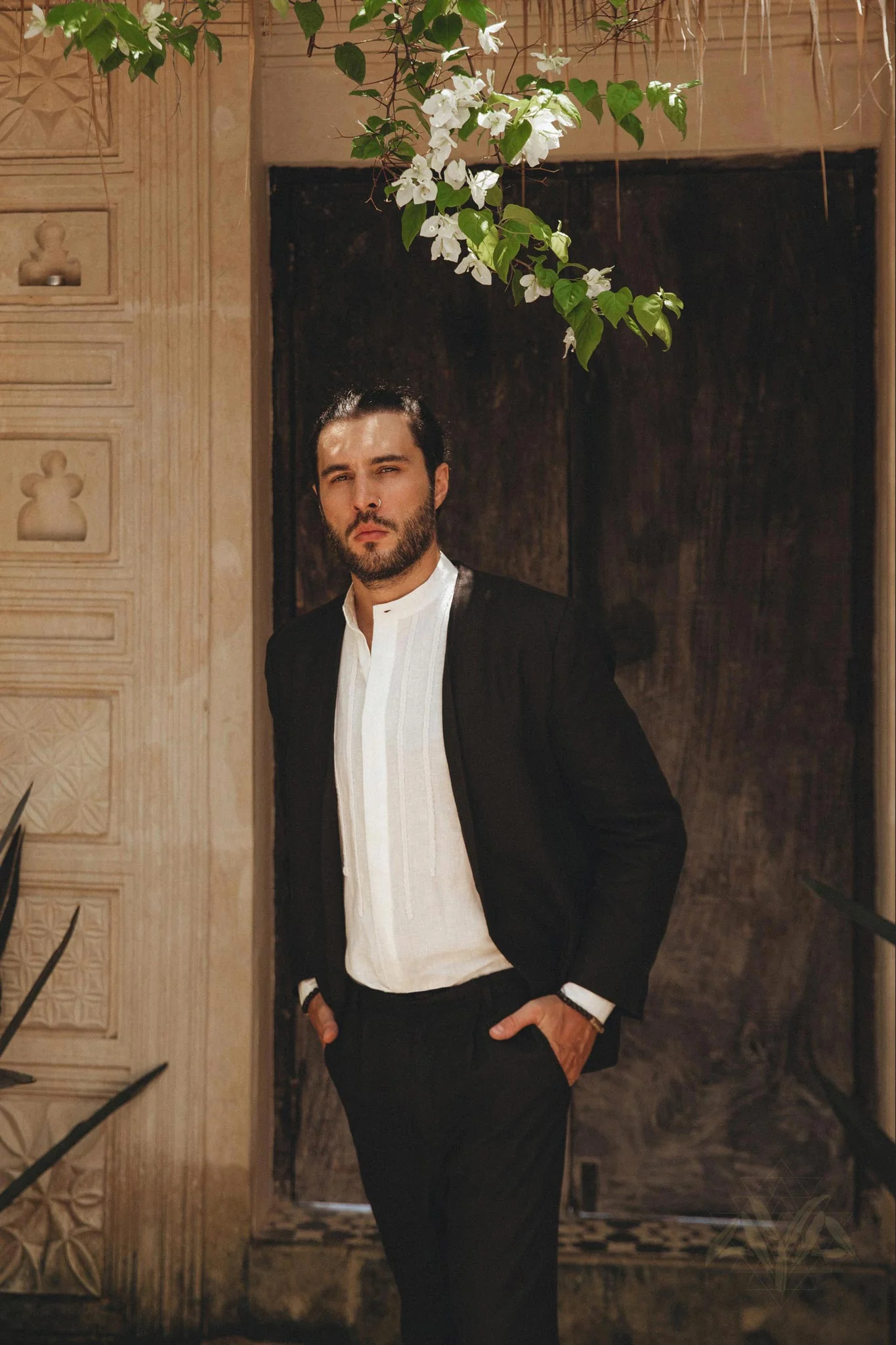 Men's Fine Linen Blazer Jacket | Botanically Dyed Organic Boho Suit Coat - Image 5