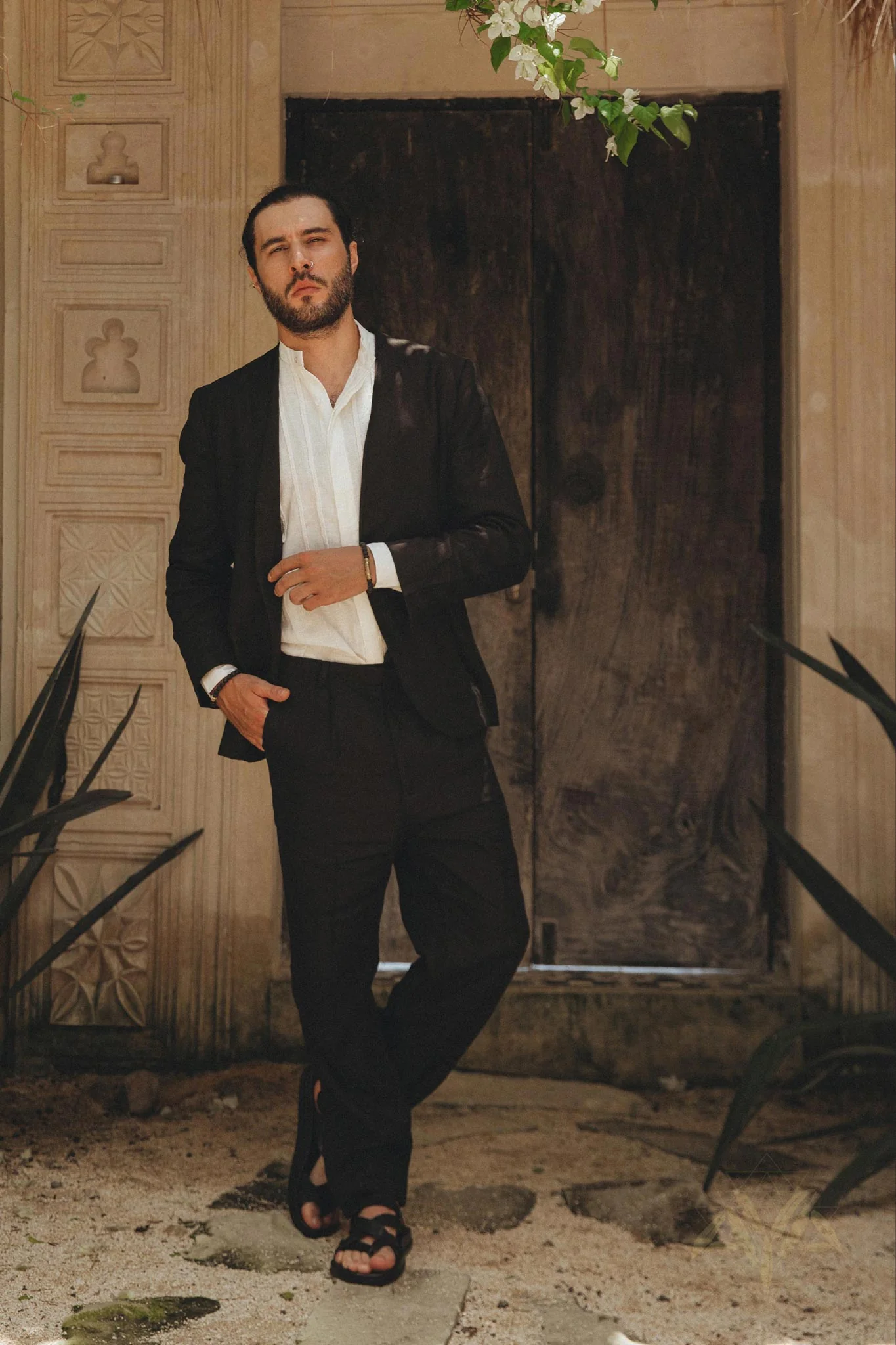 Men's Fine Linen Blazer Jacket | Botanically Dyed Organic Boho Suit Coat - Image 7