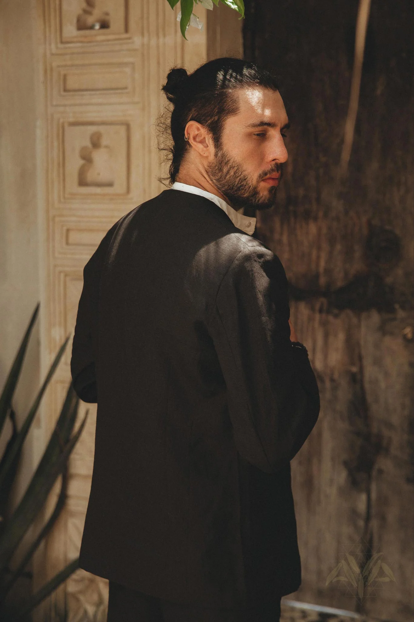 Men's Fine Linen Blazer Jacket | Botanically Dyed Organic Boho Suit Coat - Image 9