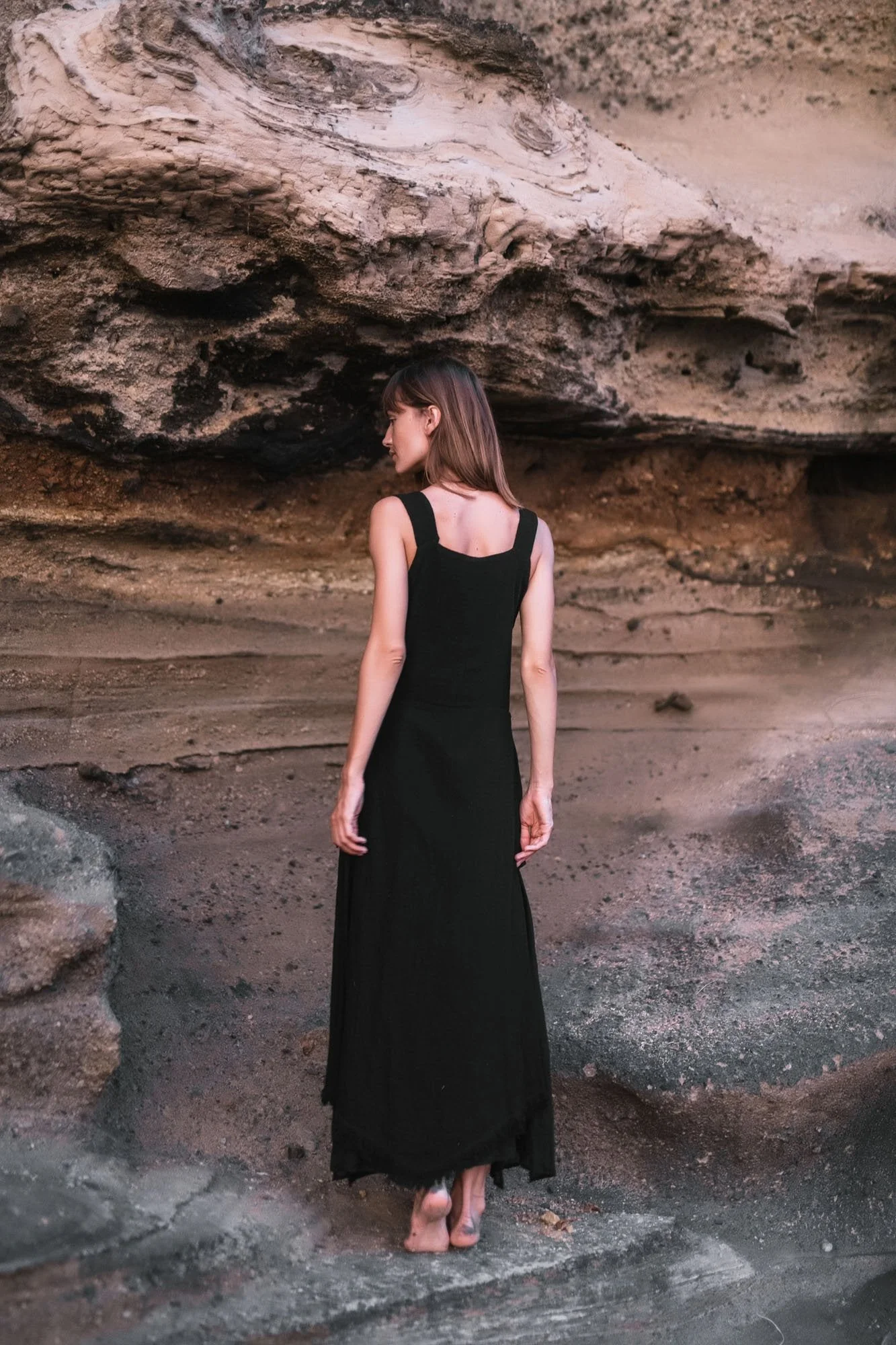 Black Tribal Boho Bohemian Cotton Dress aka "Tribal Soul Dress" - Image 3