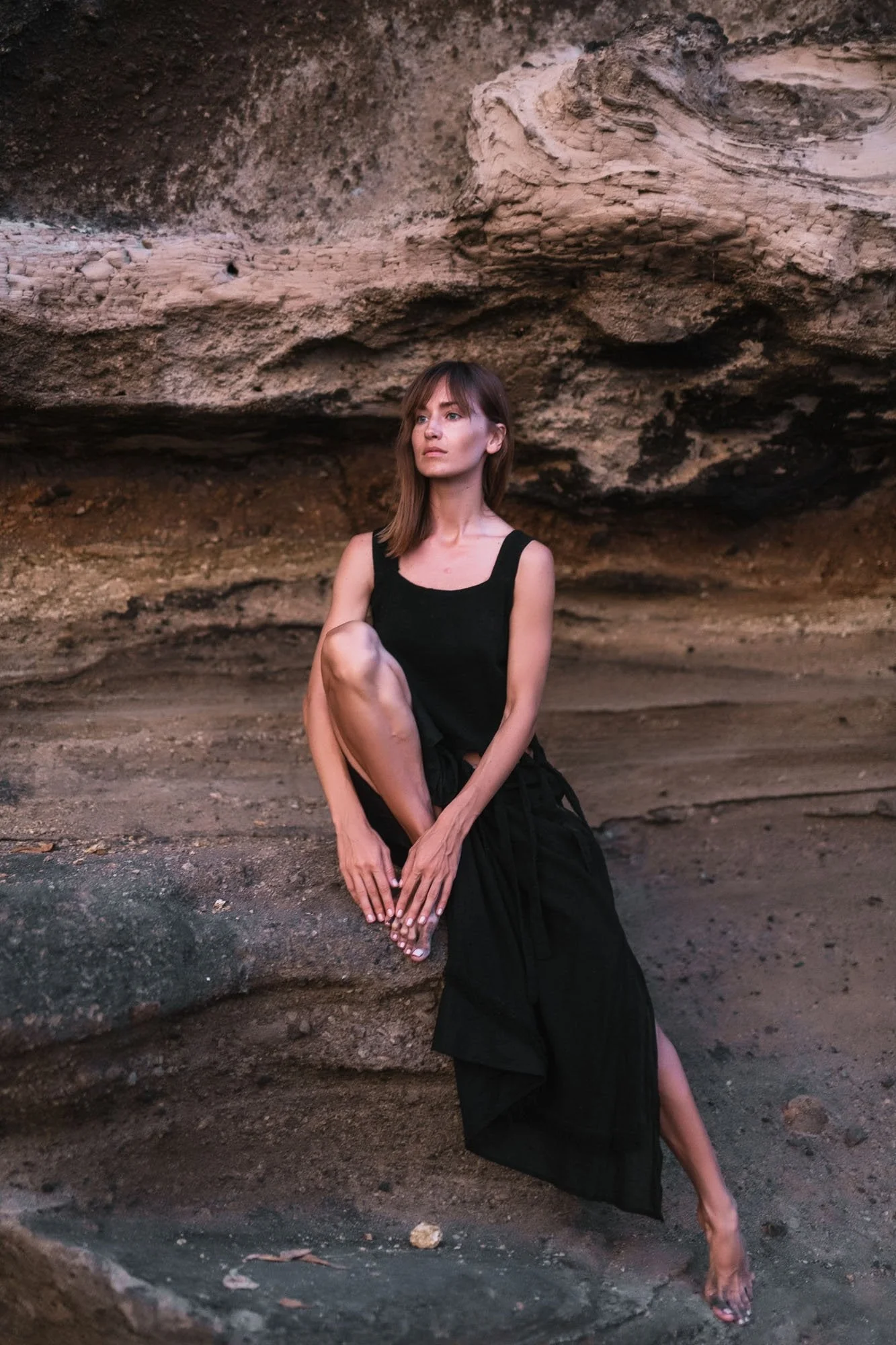 Black Tribal Boho Bohemian Cotton Dress aka "Tribal Soul Dress" - Image 4