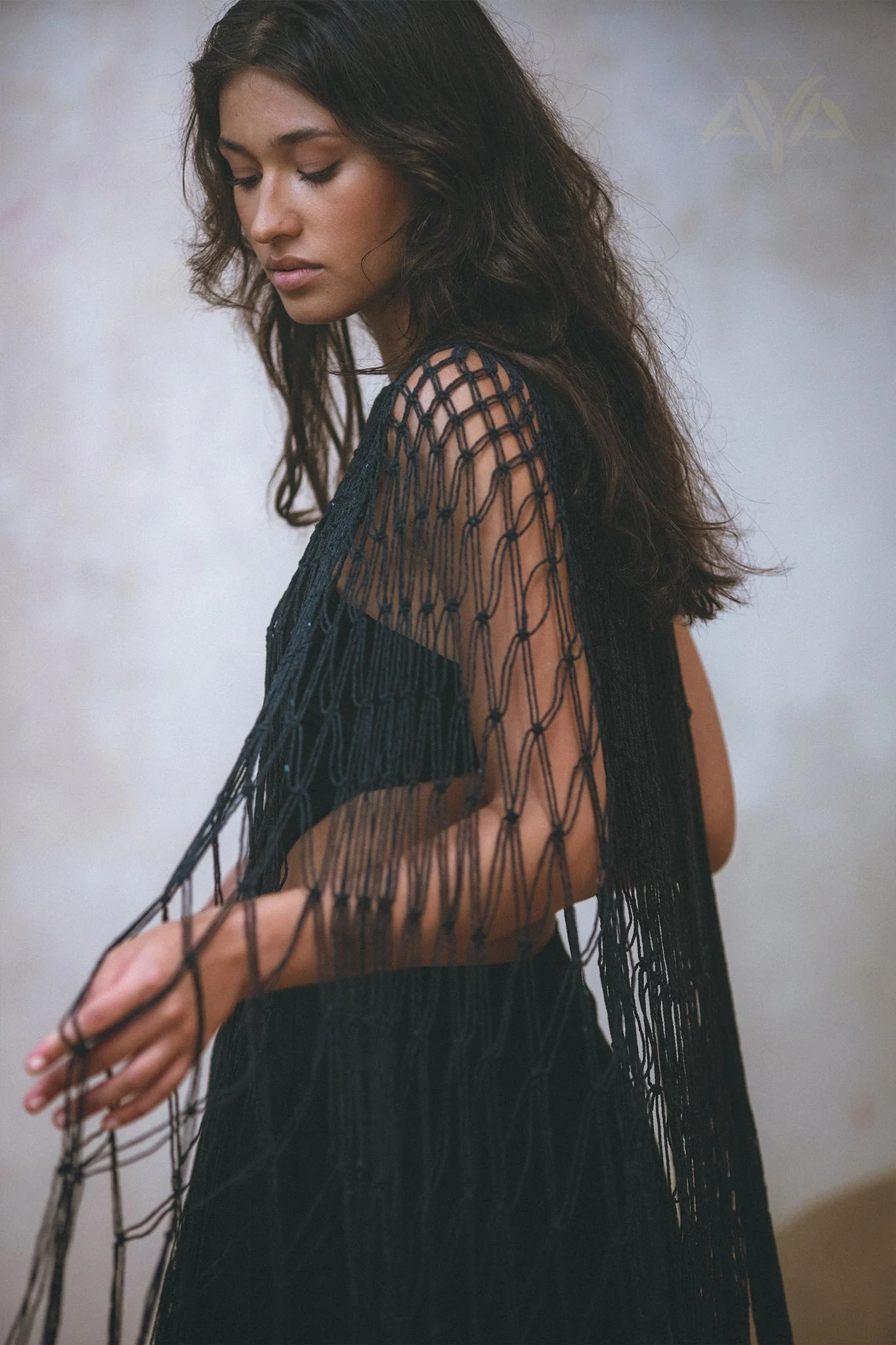 Black Summer Cover Up • One Shoulder Tropical Cover Up Gown • Bikini Cover up Women - Image 5