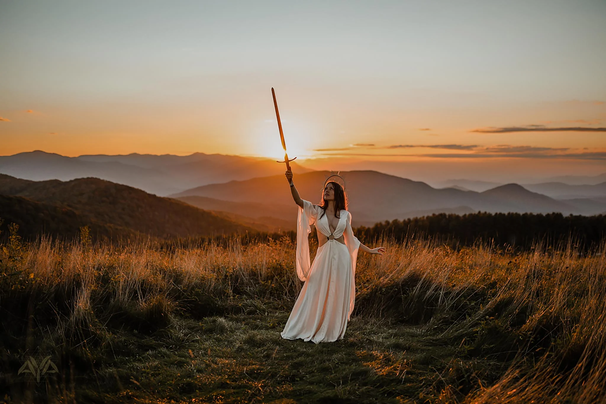 Off-White Organic Wedding Boho Dress for Women • Goddess Dress - Image 7