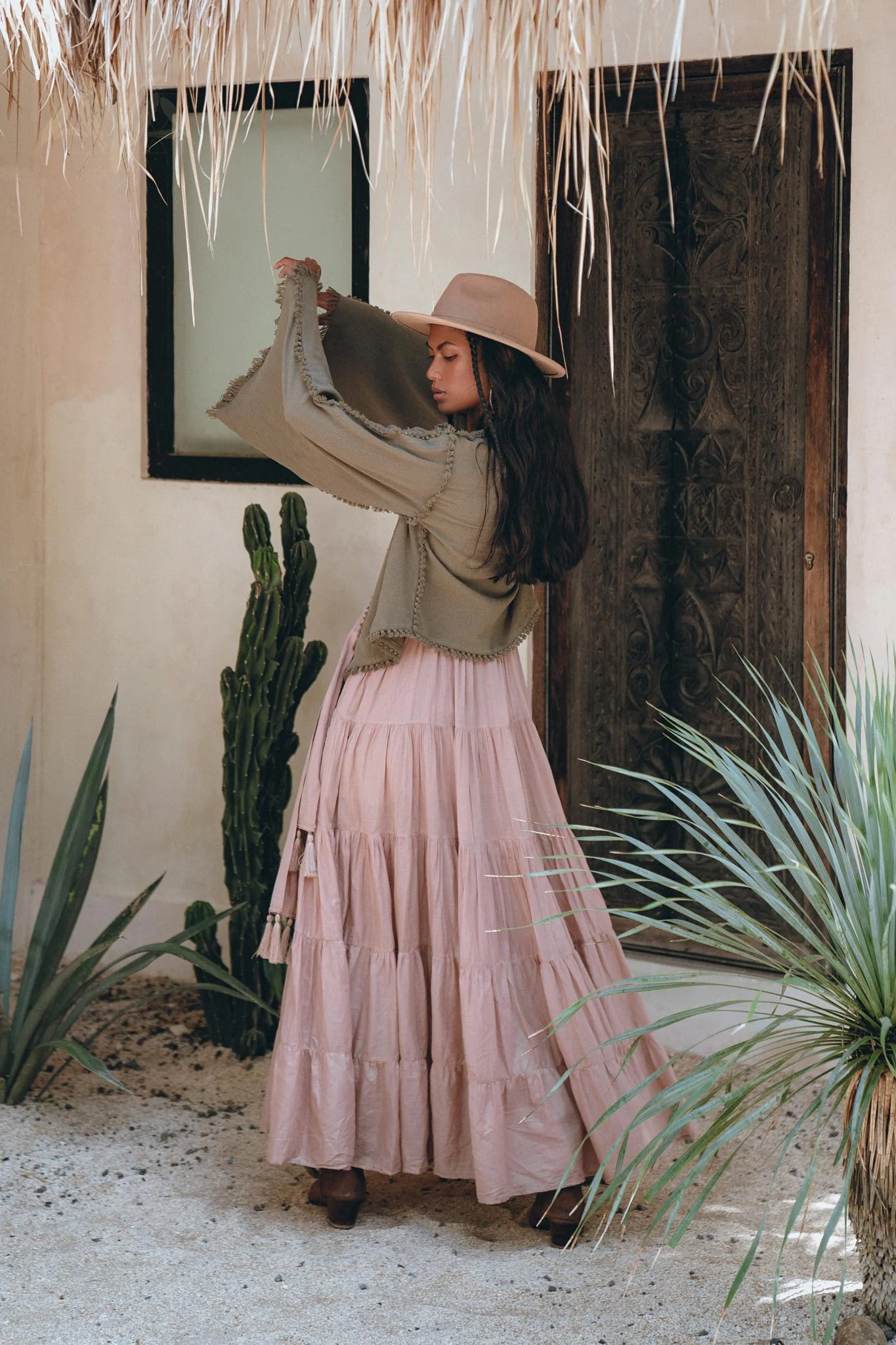 Boho Kimono Top • Organic Goddess Top • Wide Sleeve Wrap Top - Image 6