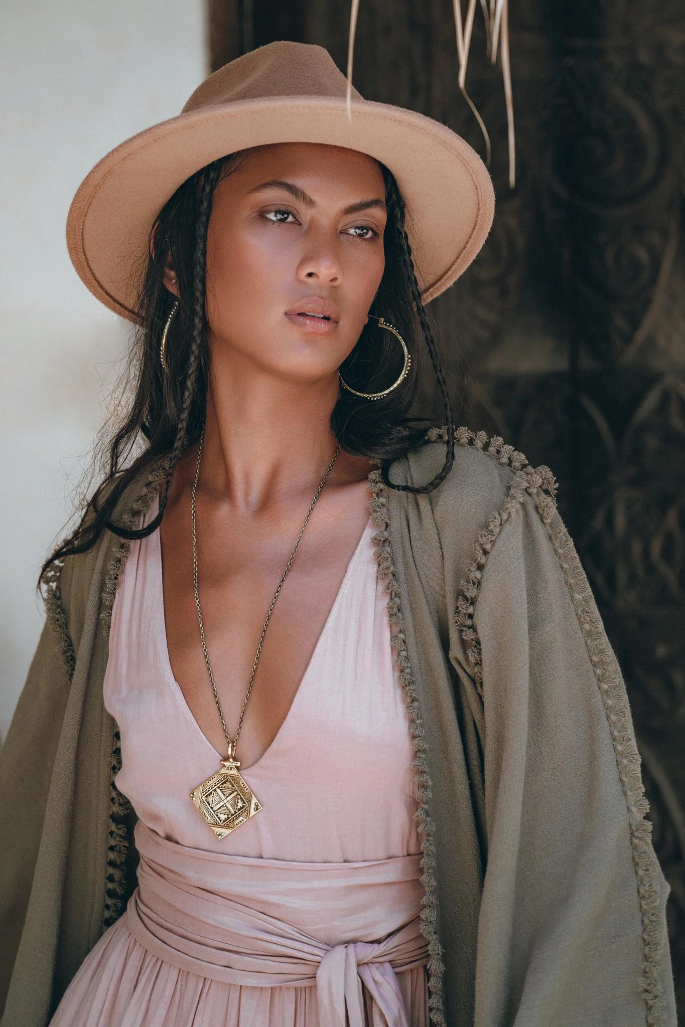 Boho Kimono Top • Organic Goddess Top • Wide Sleeve Wrap Top - Image 9