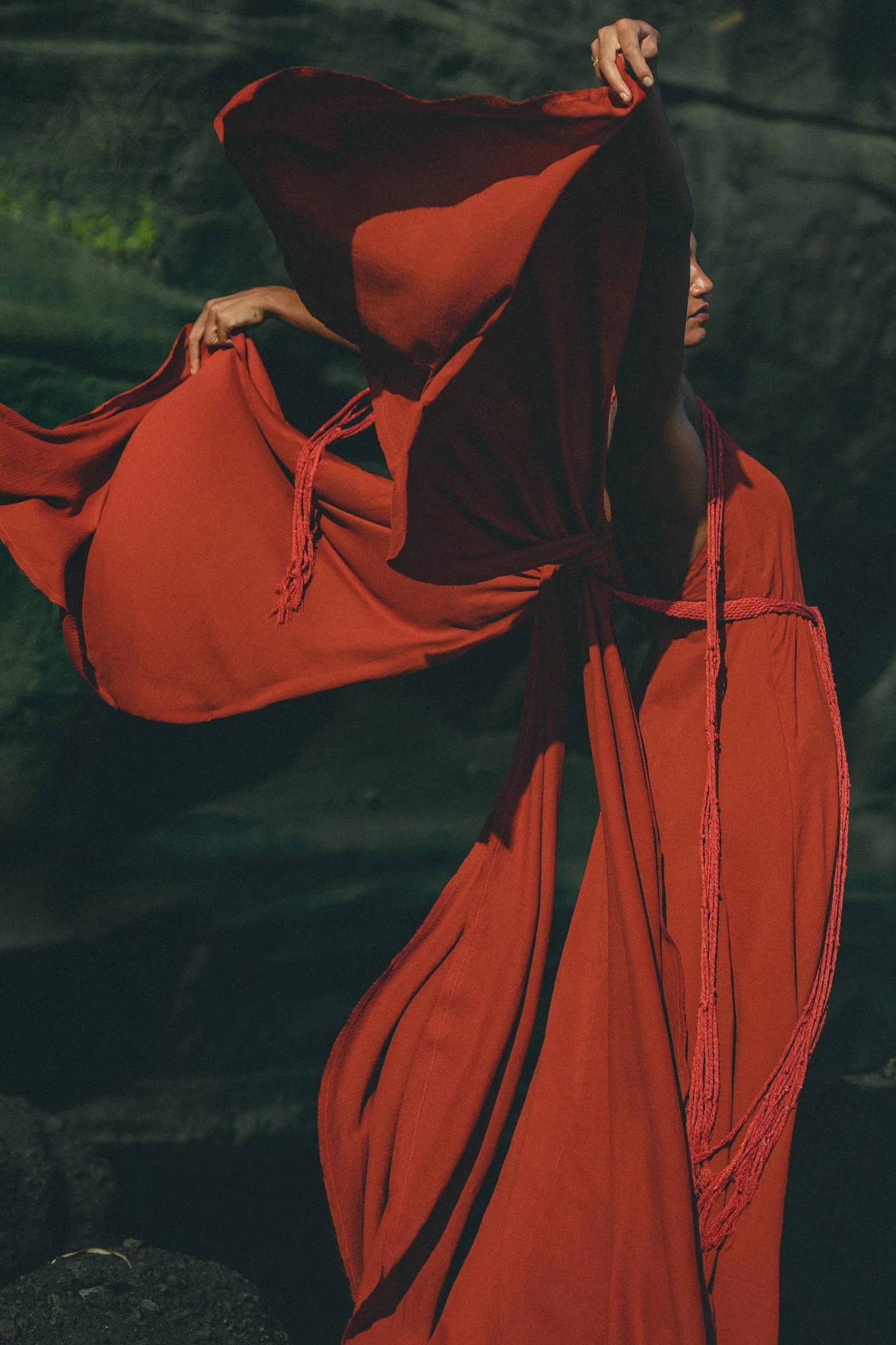 Red Greek Dress • Prom Dance Macrame Dress • Boho Goddess Dress - Image 10