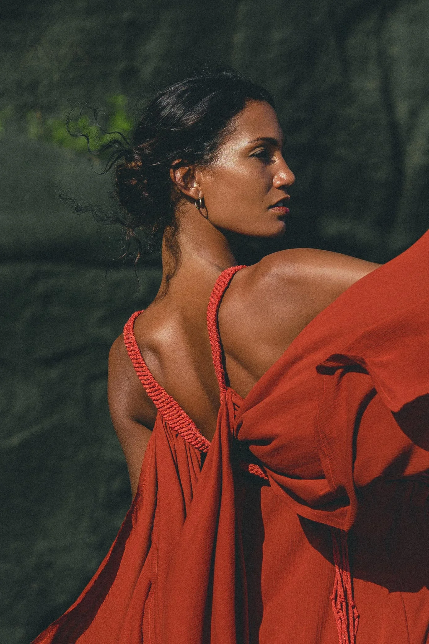 Red Greek Dress • Prom Dance Macrame Dress • Boho Goddess Dress - Image 2