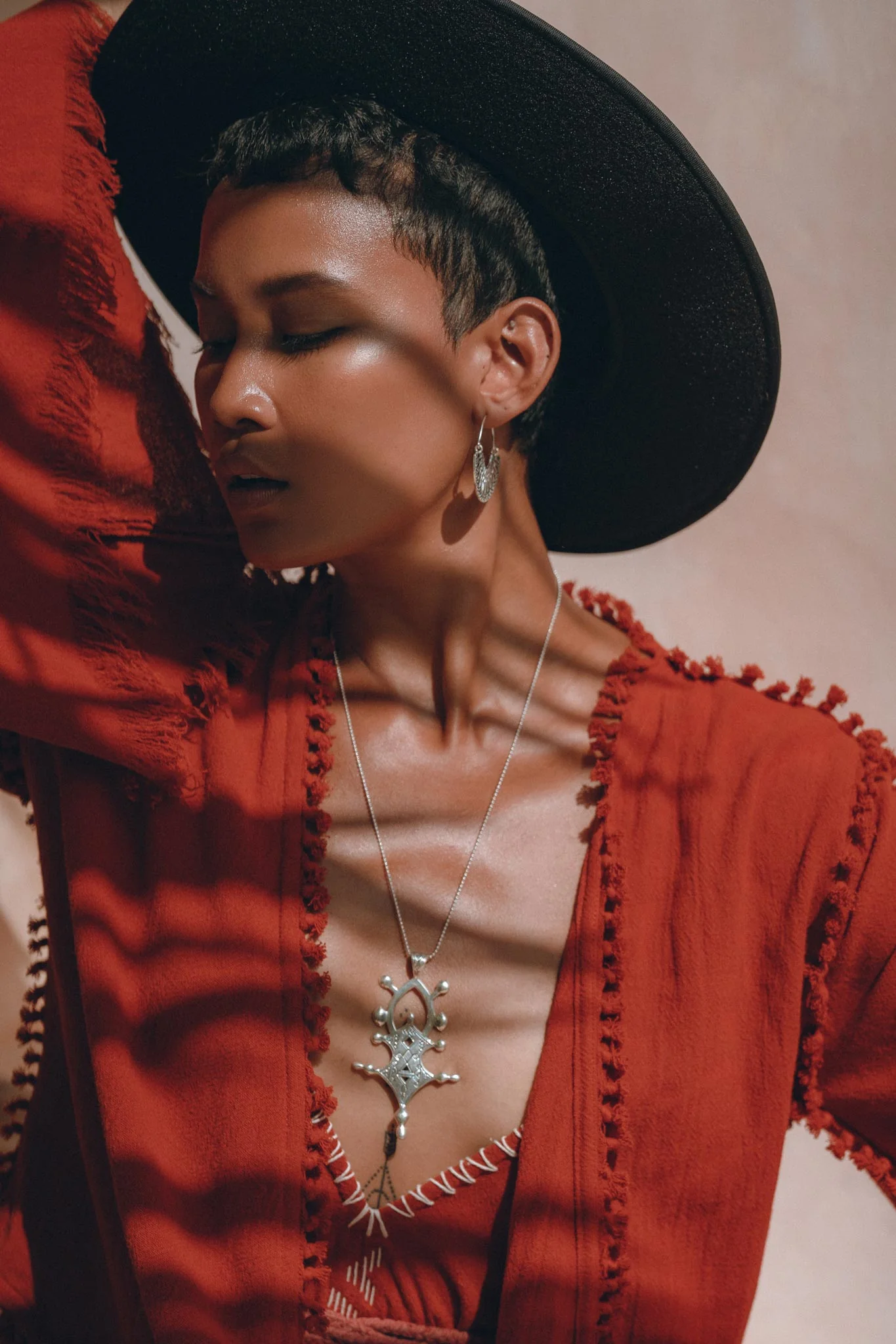 Boho Top • Bohemian Wrap • Organic Top Women • Wide Sleeve Wrap Top - Image 9