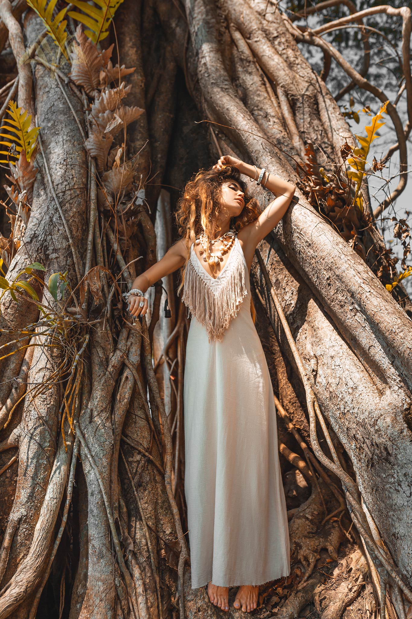 Boho Wedding Dress • Simple Wedding Dress • Off-White Boho Dress - Image 3