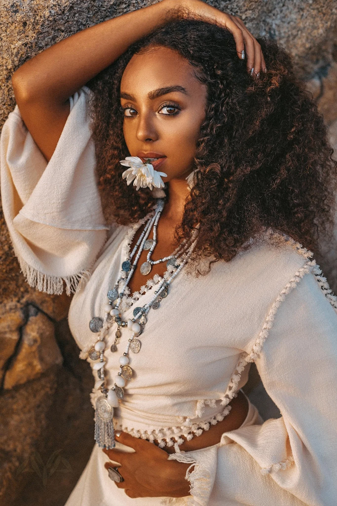 Boho Wrap Top • Organic Wide Sleeve Blouse • Bridal Goddess Top - Image 4