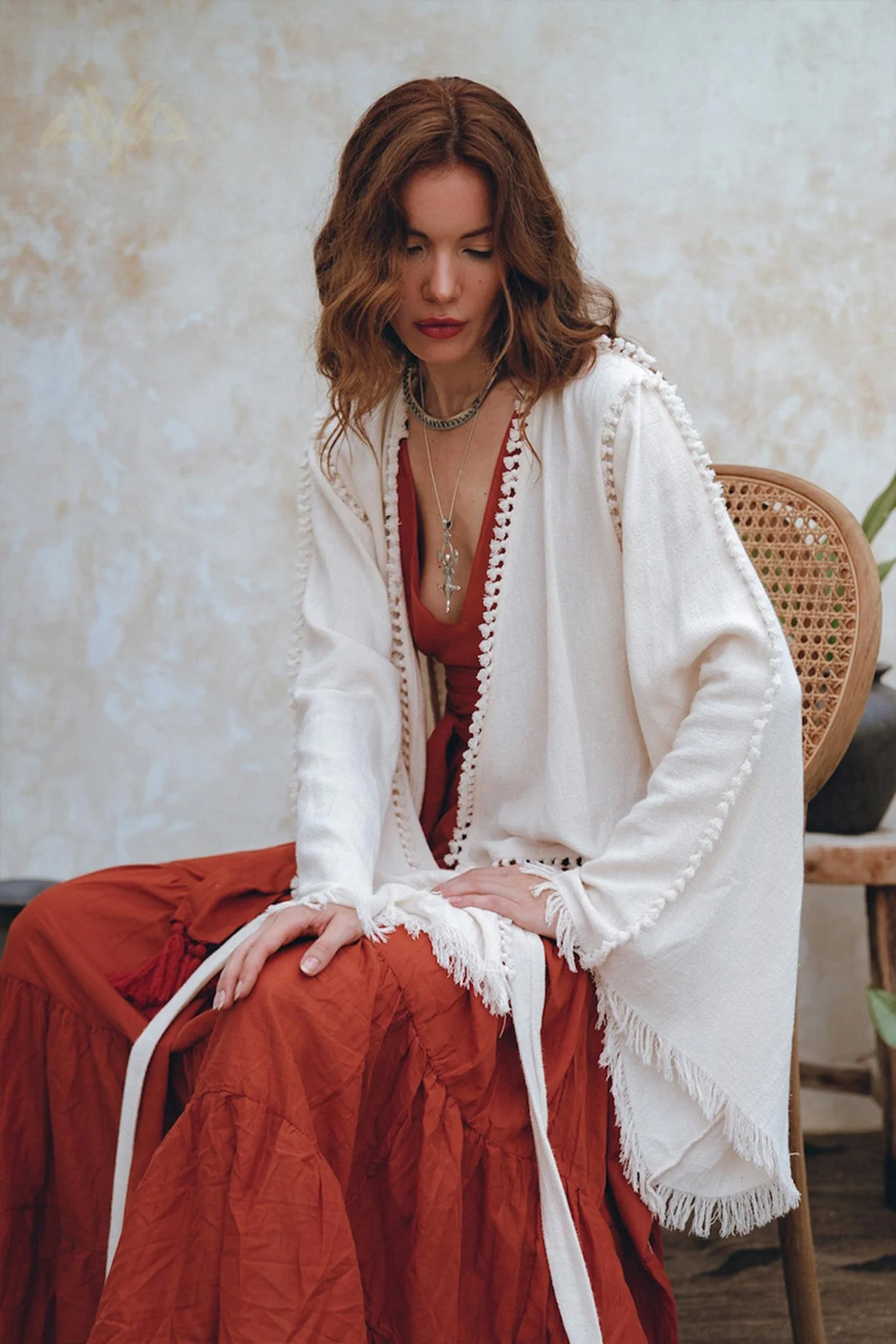 Boho Wrap Top • Organic Wide Sleeve Blouse • Bridal Goddess Top - Image 9