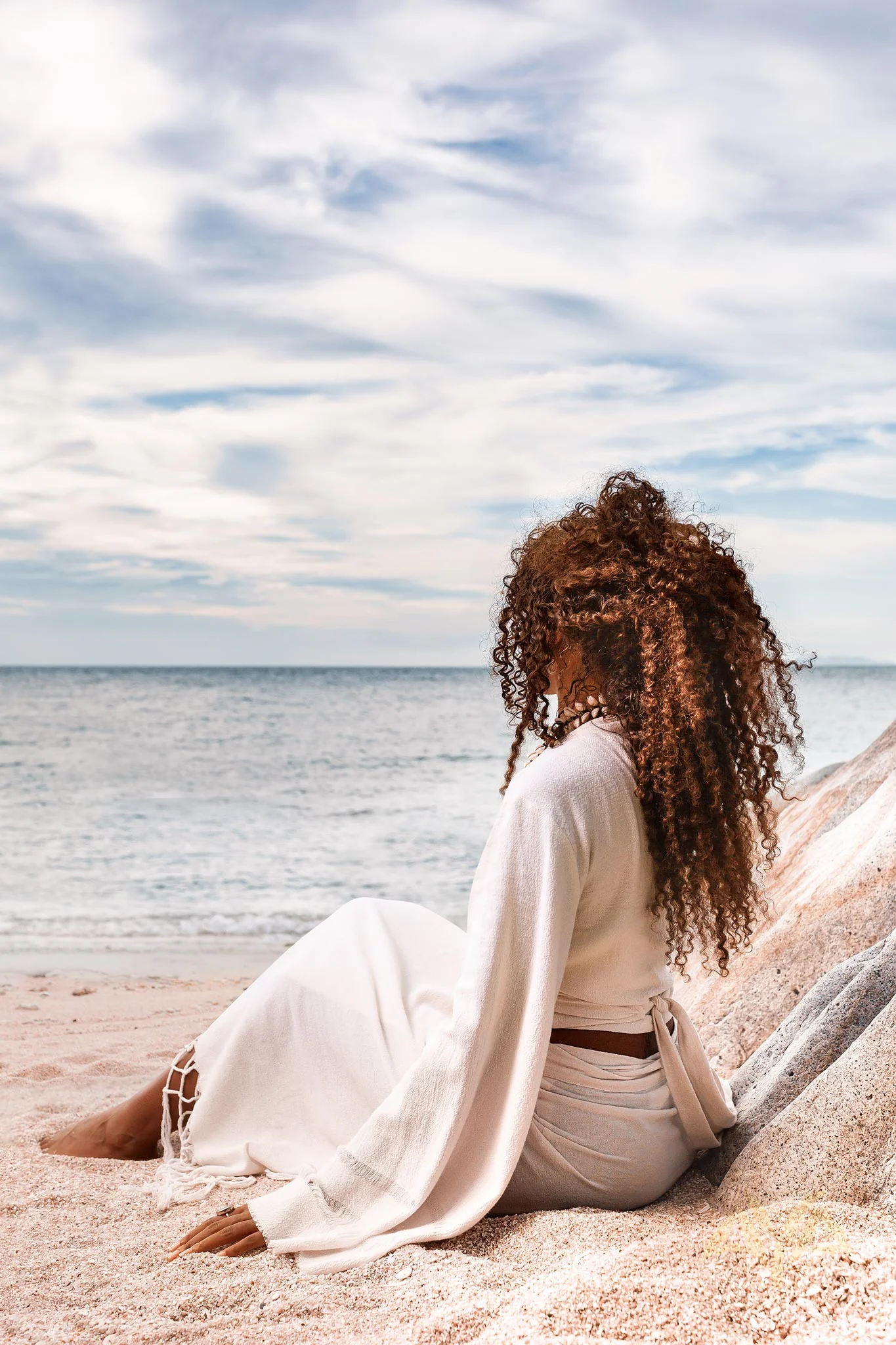 Boho Wrap Top • Wide Sleeve Crop Top • Organic Kimono Blouse - Image 7
