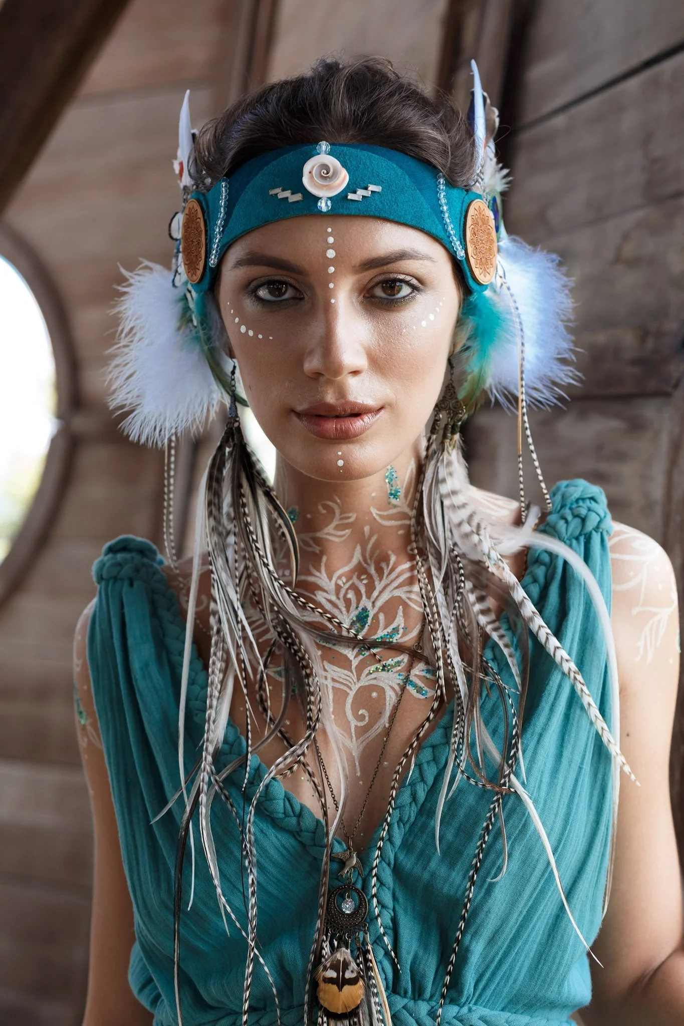 Turquoise Nomad Spirit Dress  (Adjustable size, multiway dress) - Image 10