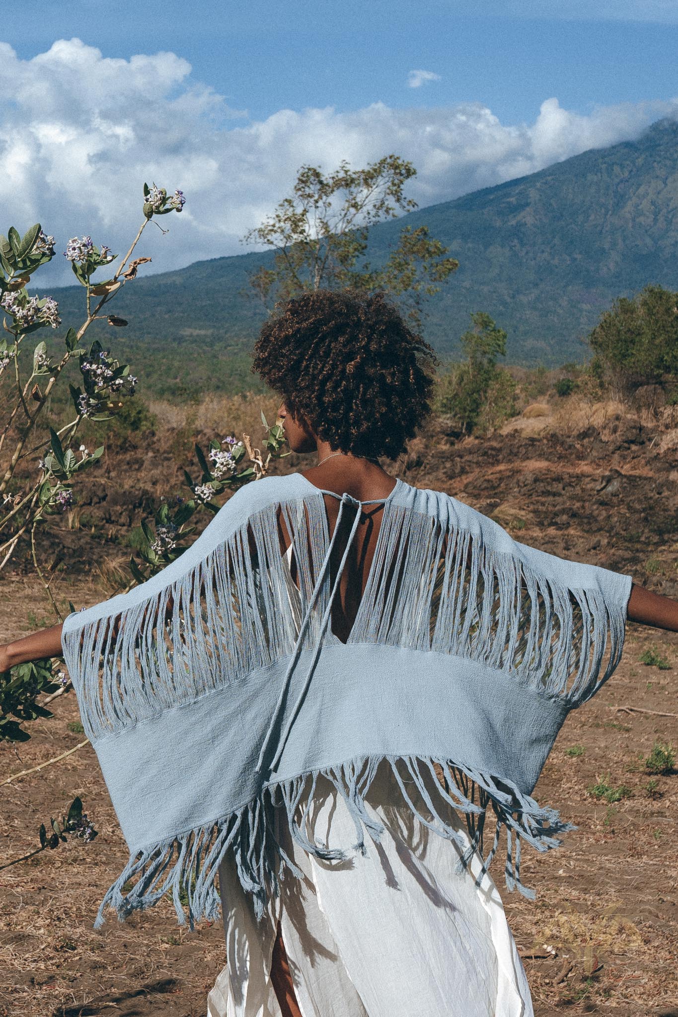Hand Loomed Cotton Blouse • Boho Top Women • See Through Bohemian Top - Image 5