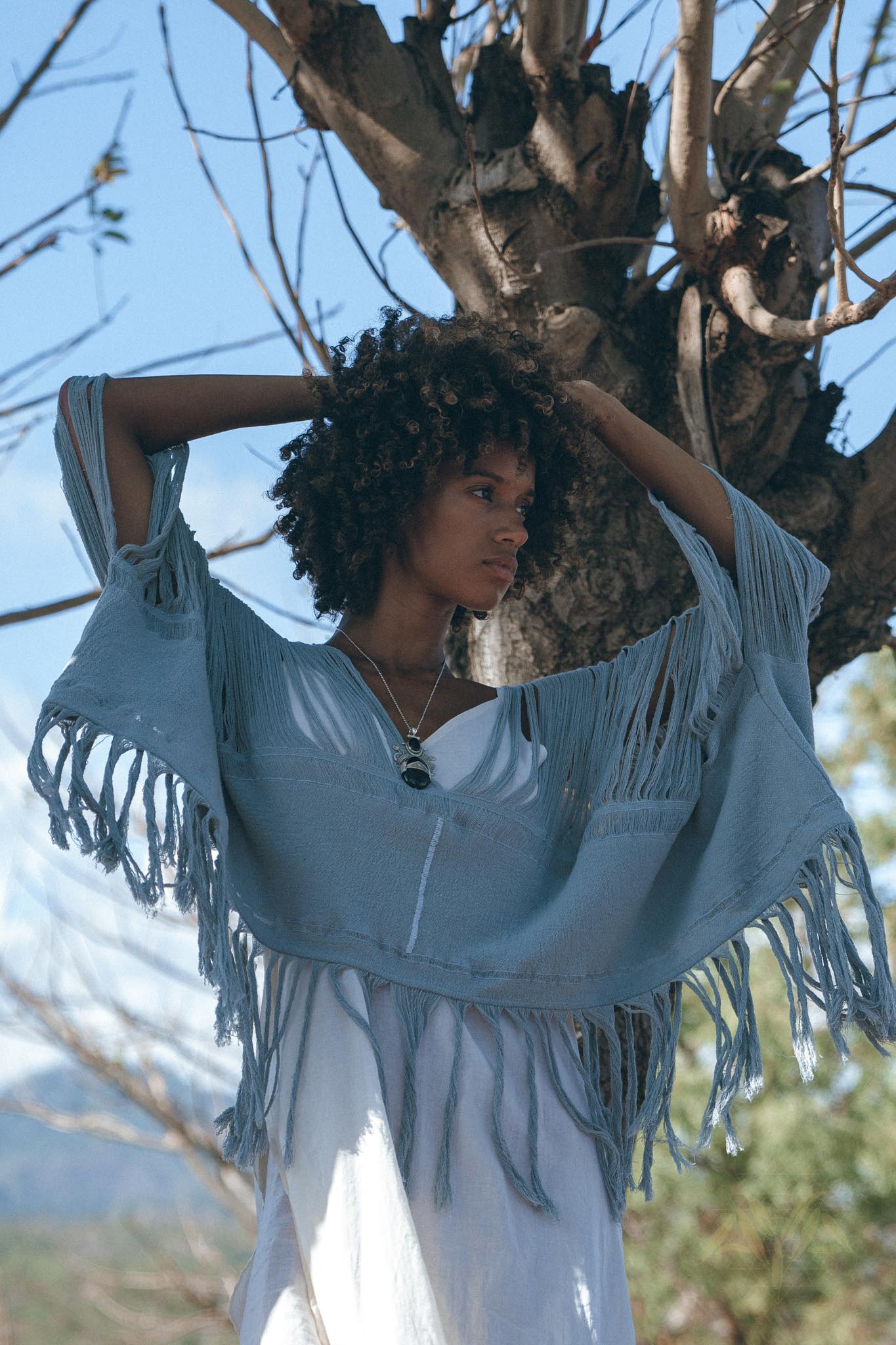 Hand Loomed Cotton Blouse • Boho Top Women • See Through Bohemian Top - Image 6