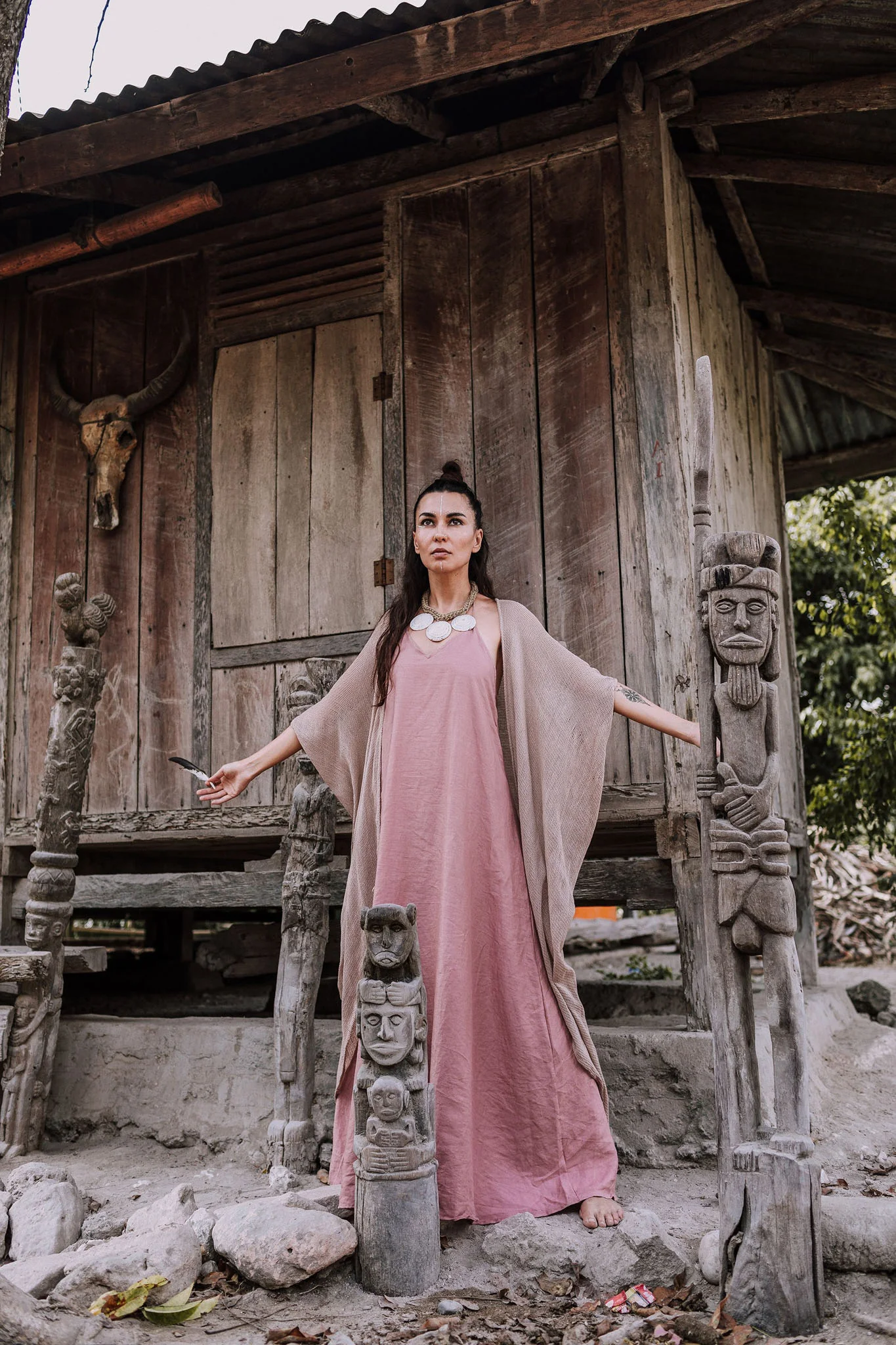 Bamboo Net Boho Kimono Cover-up - Image 4