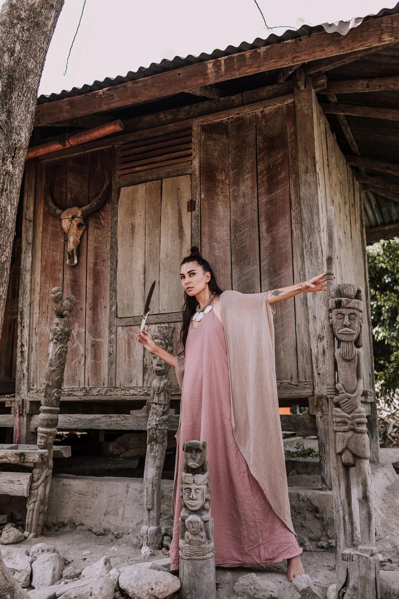 Bamboo Net Boho Kimono Cover-up - Image 5
