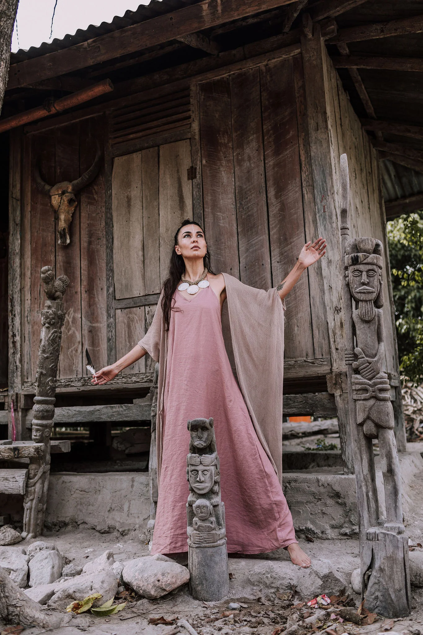 Bamboo Net Boho Kimono Cover-up - Image 6