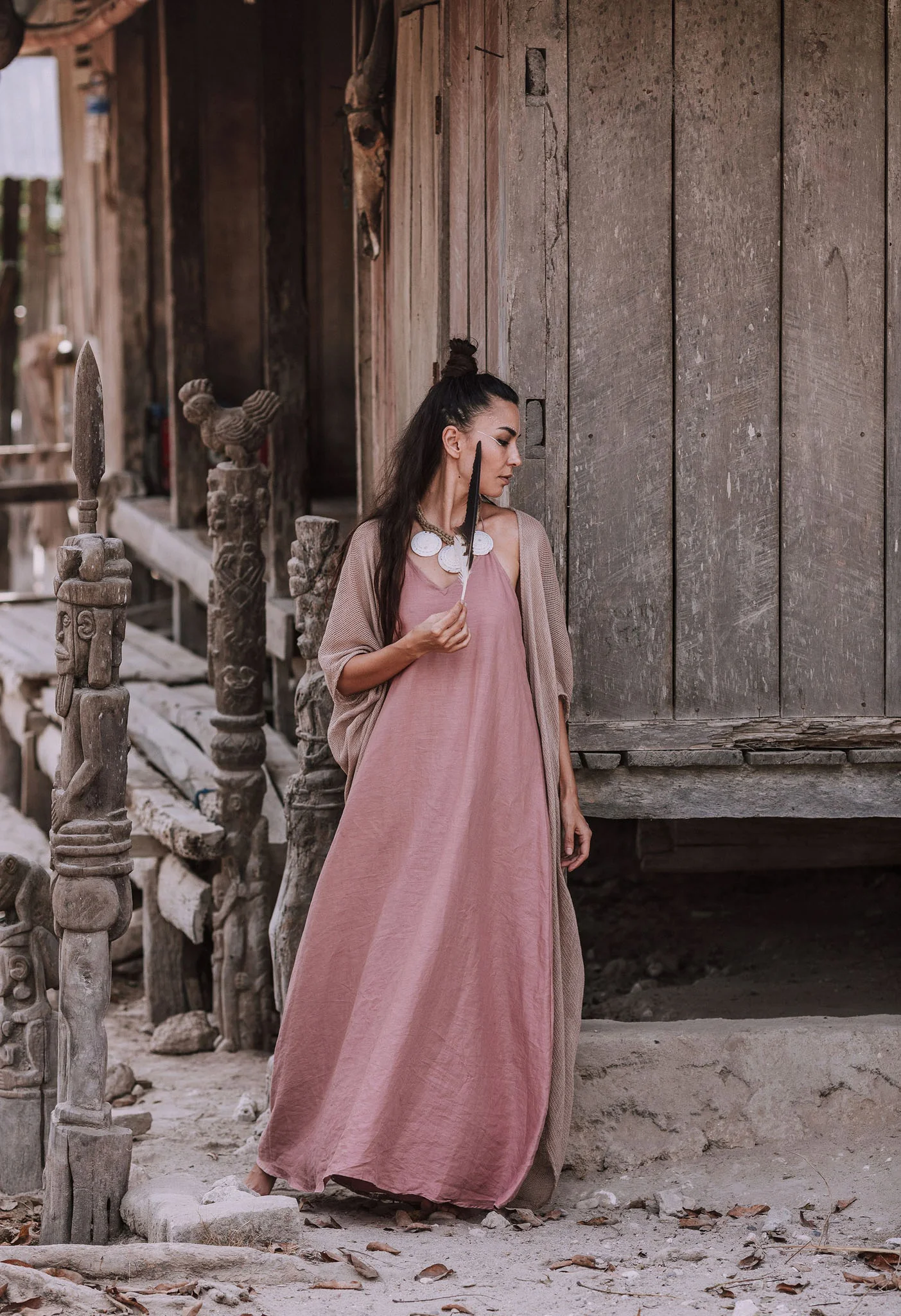 Bamboo Net Boho Kimono Cover-up - Image 7