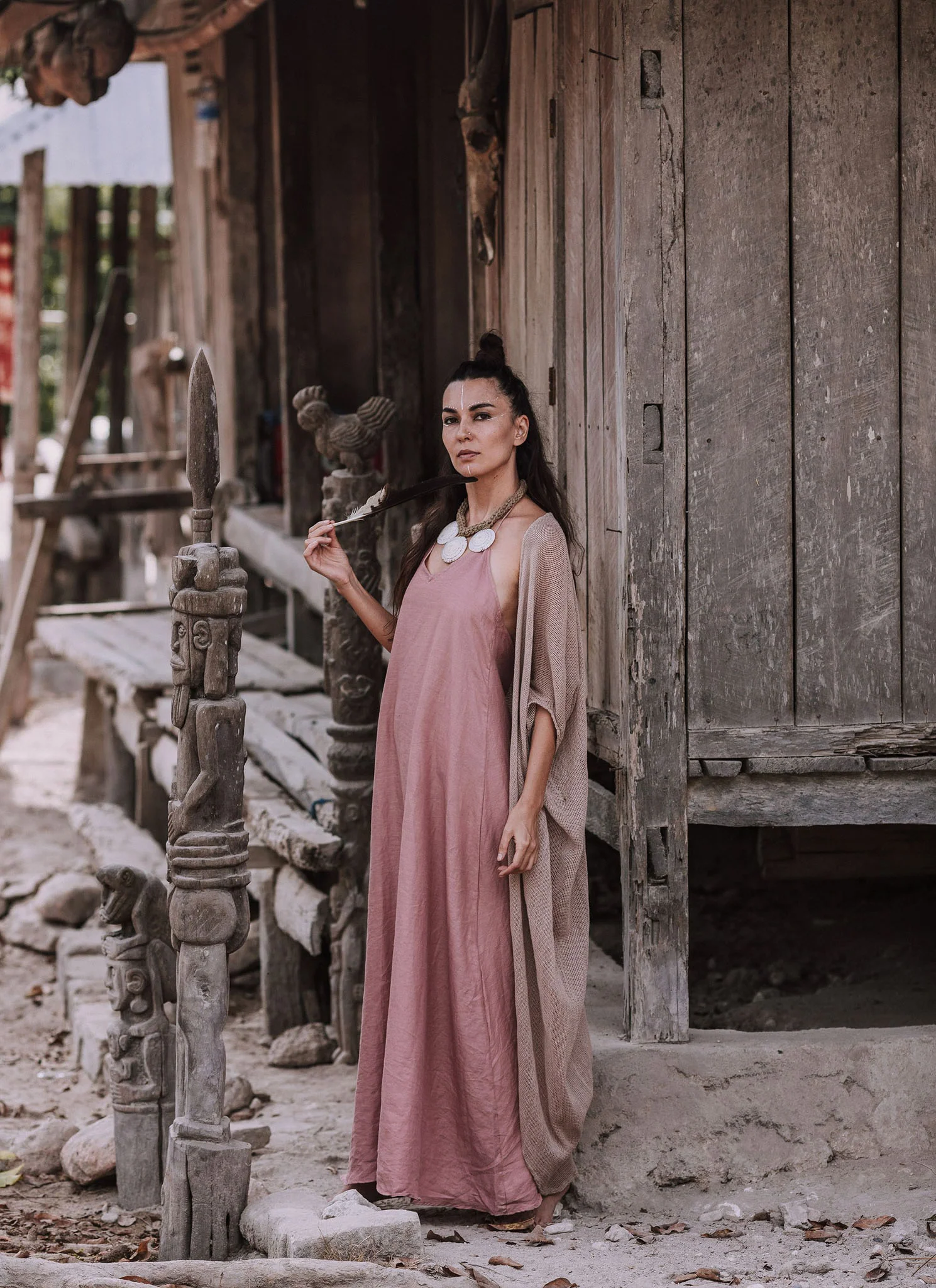 Bamboo Net Boho Kimono Cover-up - Image 8