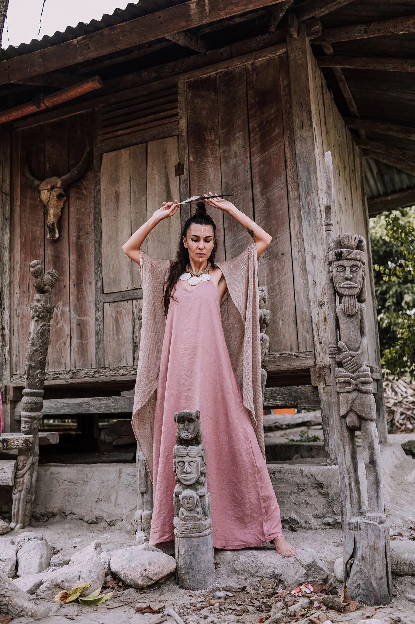 Bamboo Net Boho Kimono Cover-up - Image 9