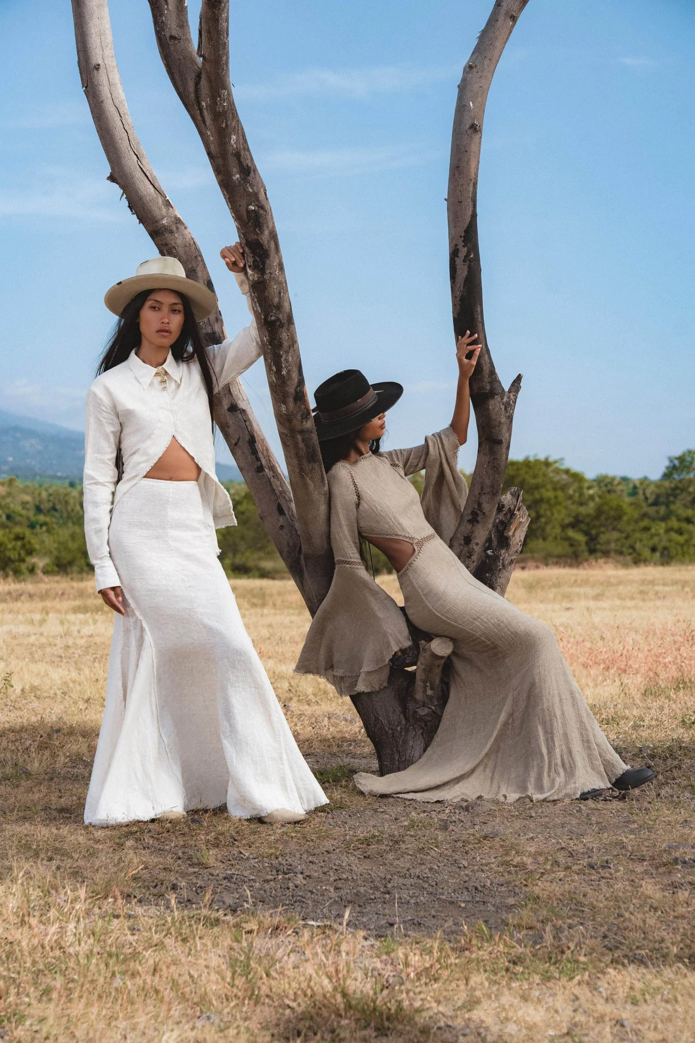 Mandara Dress in Light Sage — Sustainable Linen Open Back Macrame Dress - Image 9