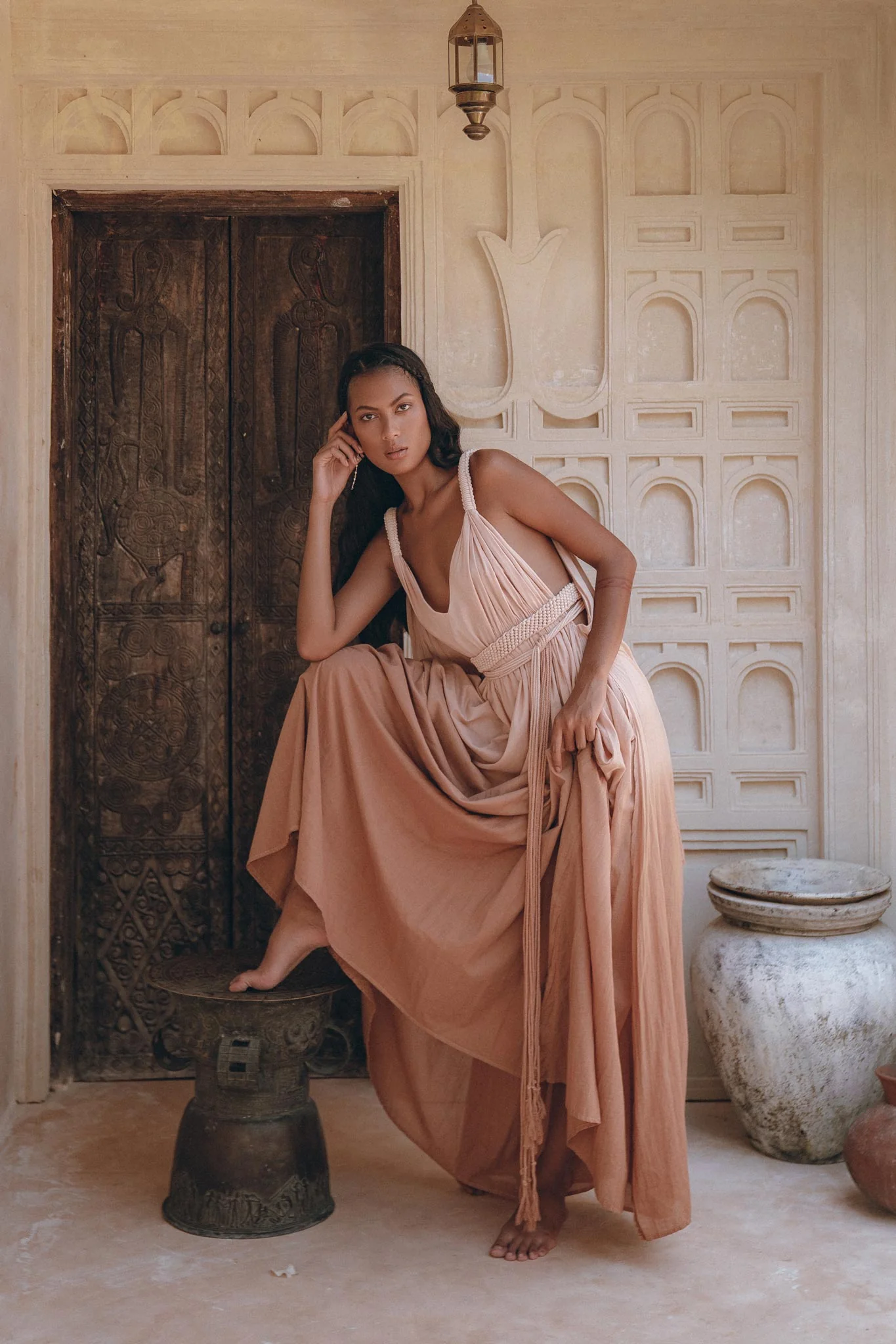 Dusty Pink Greek Dress • Pink Multiway Dress • Boho Wedding Dress - Image 10