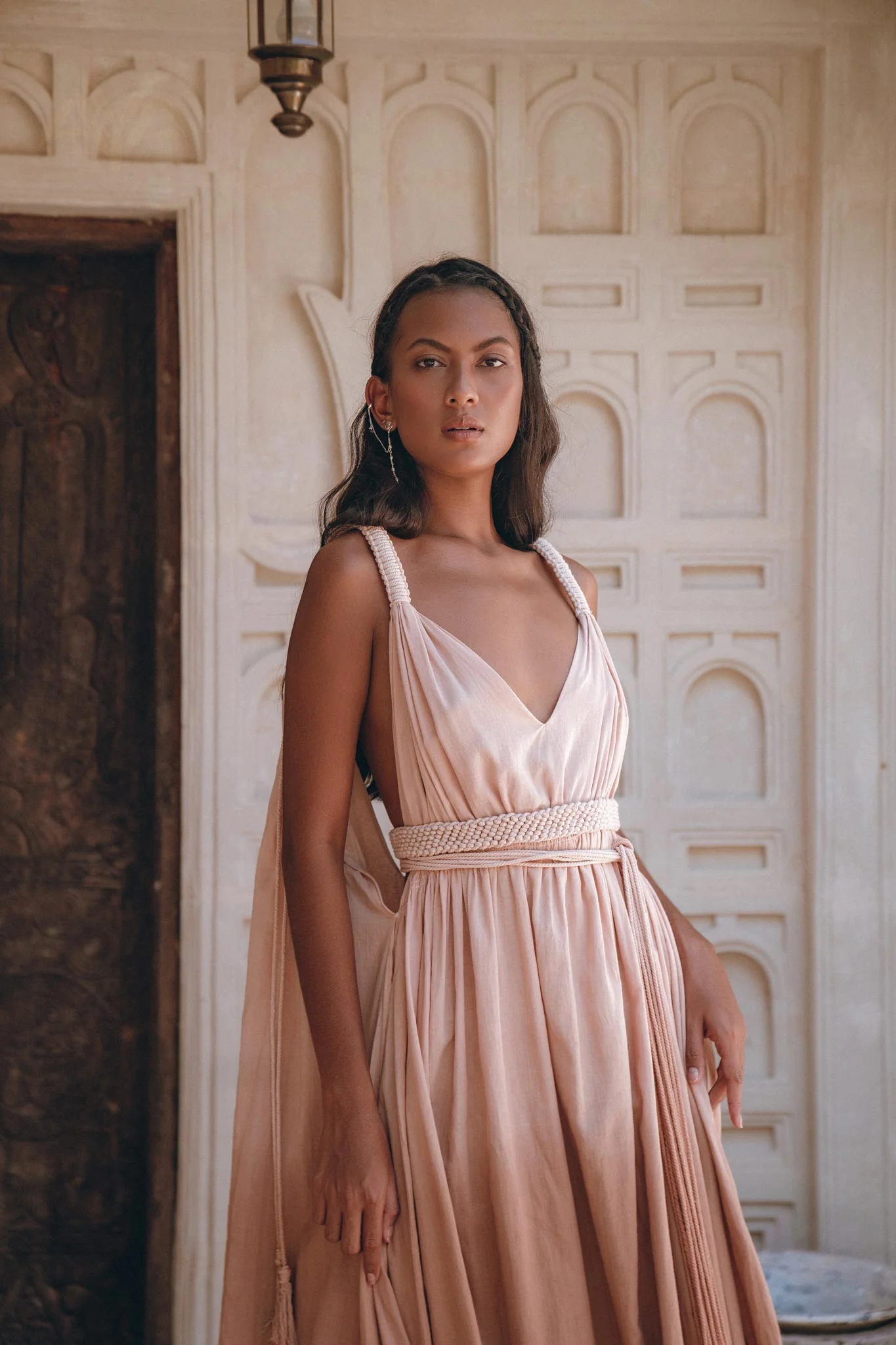 Dusty Pink Greek Dress • Pink Multiway Dress • Boho Wedding Dress - Image 5