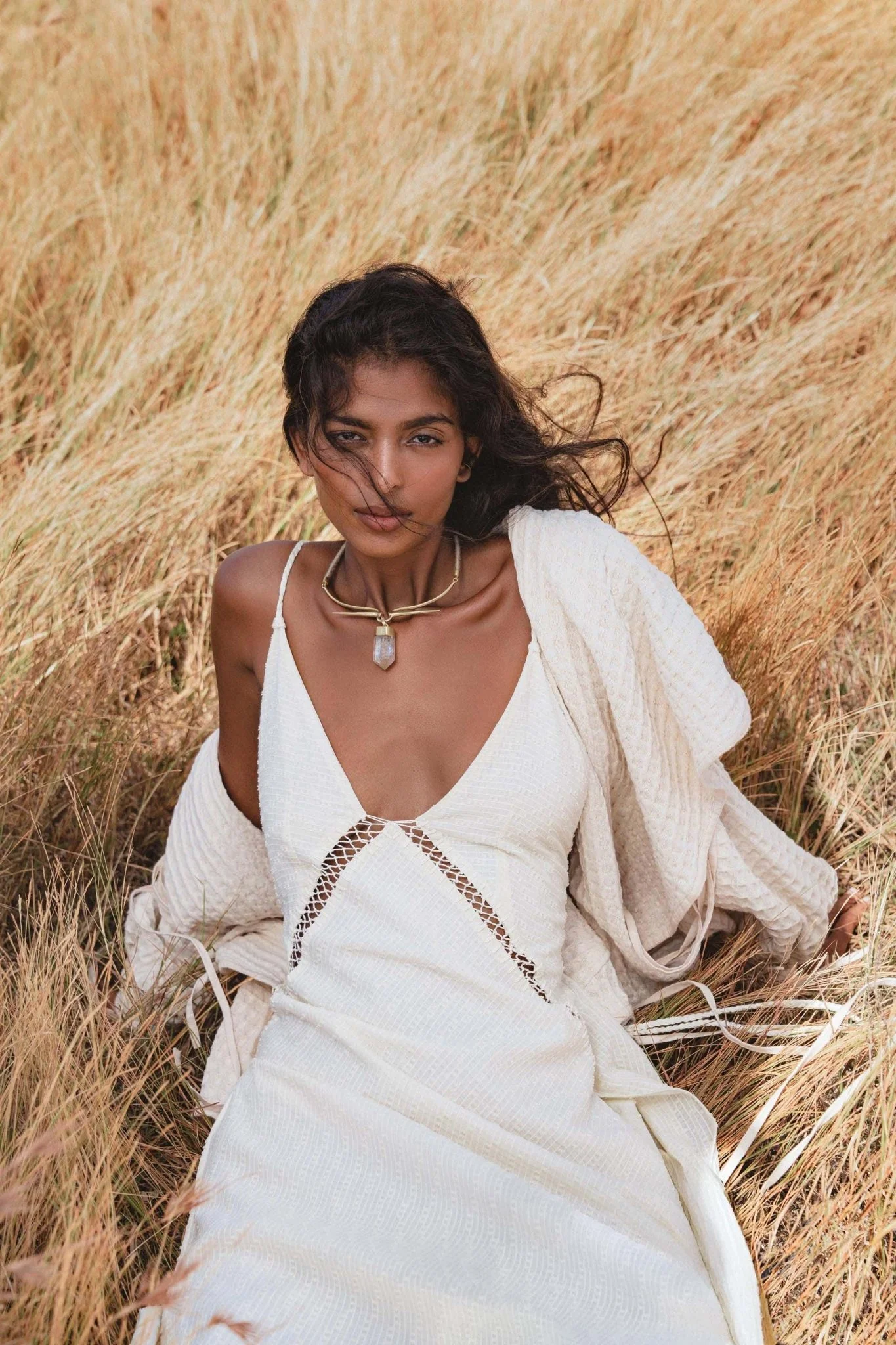 Elven Handwoven Cotton Jacket with Hood, Corset Lace Back, Boho Bali Ritual Coat - Image 7