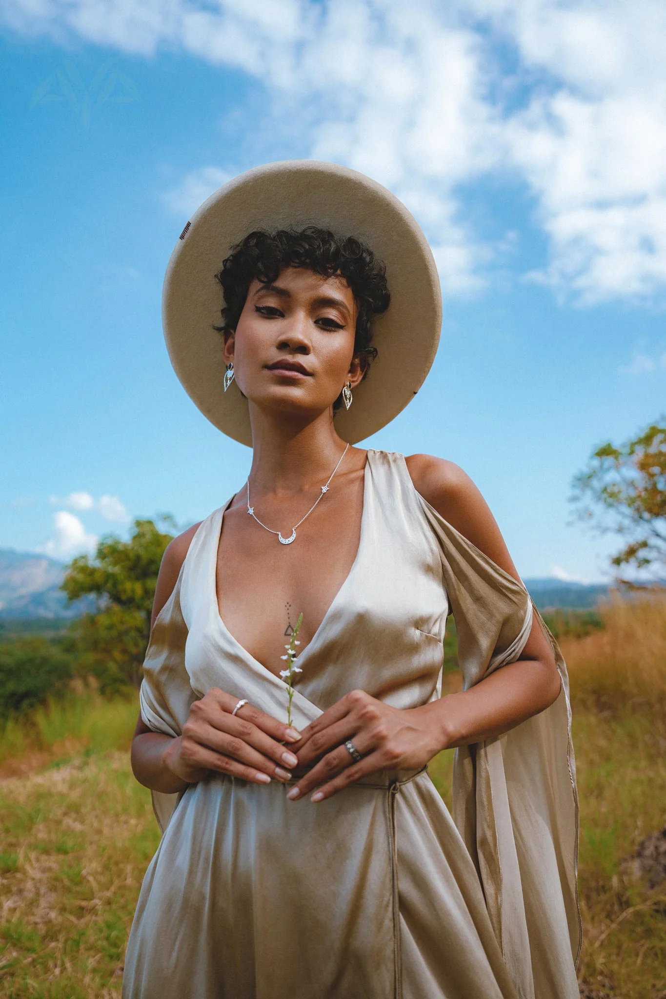 Sage Matangi Peace Silk Gown • Boho Bridal Silk Dress • Boho Elegant Dress • Wedding Dress - Image 10