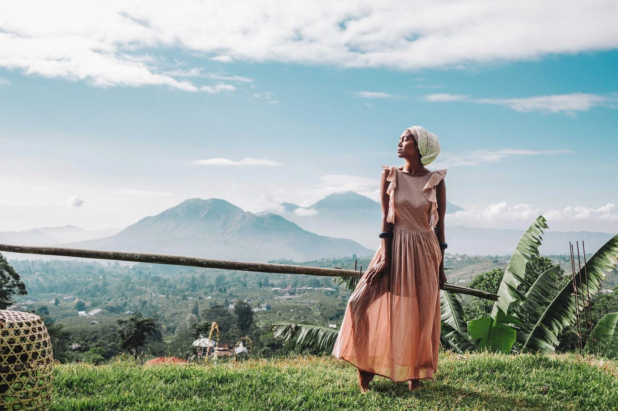 Dusty Pink Boho Bridesmaid Dress - Image 3