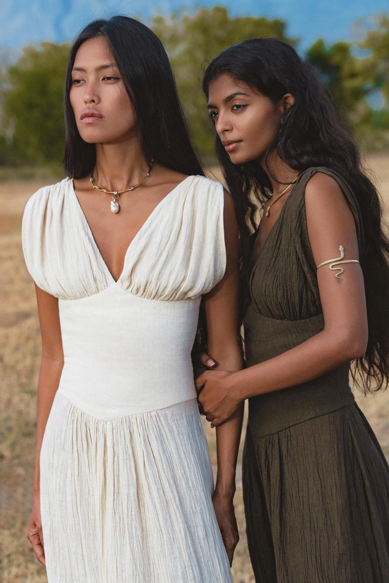 Japan Dress in African Brown Colour — Sustainable Linen Maxi Dress - Image 8