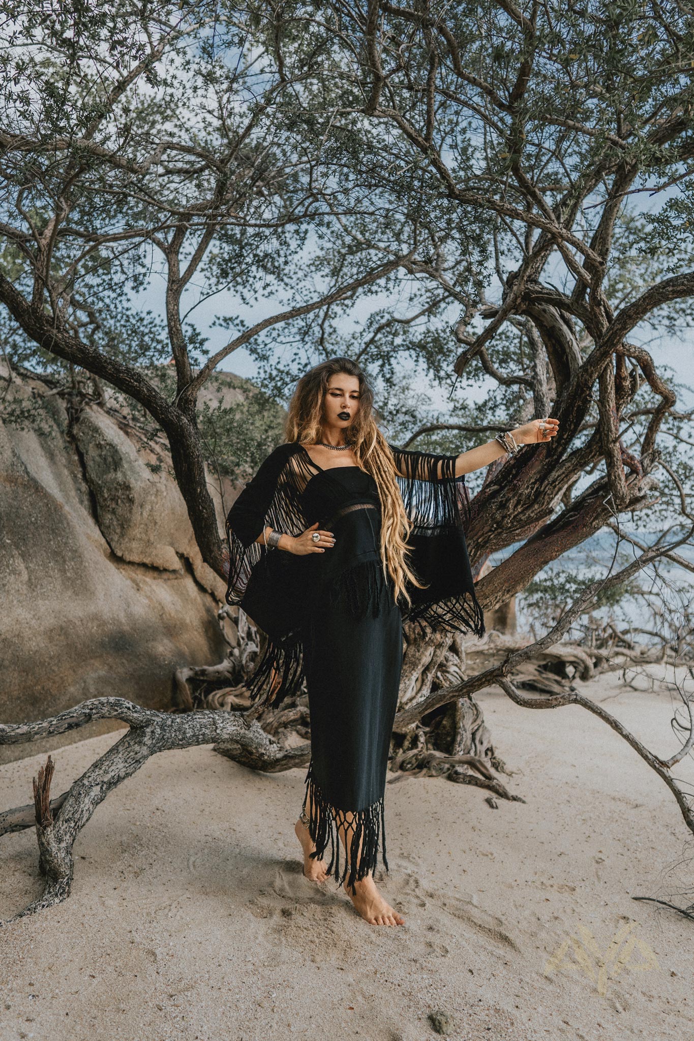Wrap Maxi Skirt • Boho Maxi Skirt • Wrap Around Skirt - Image 4