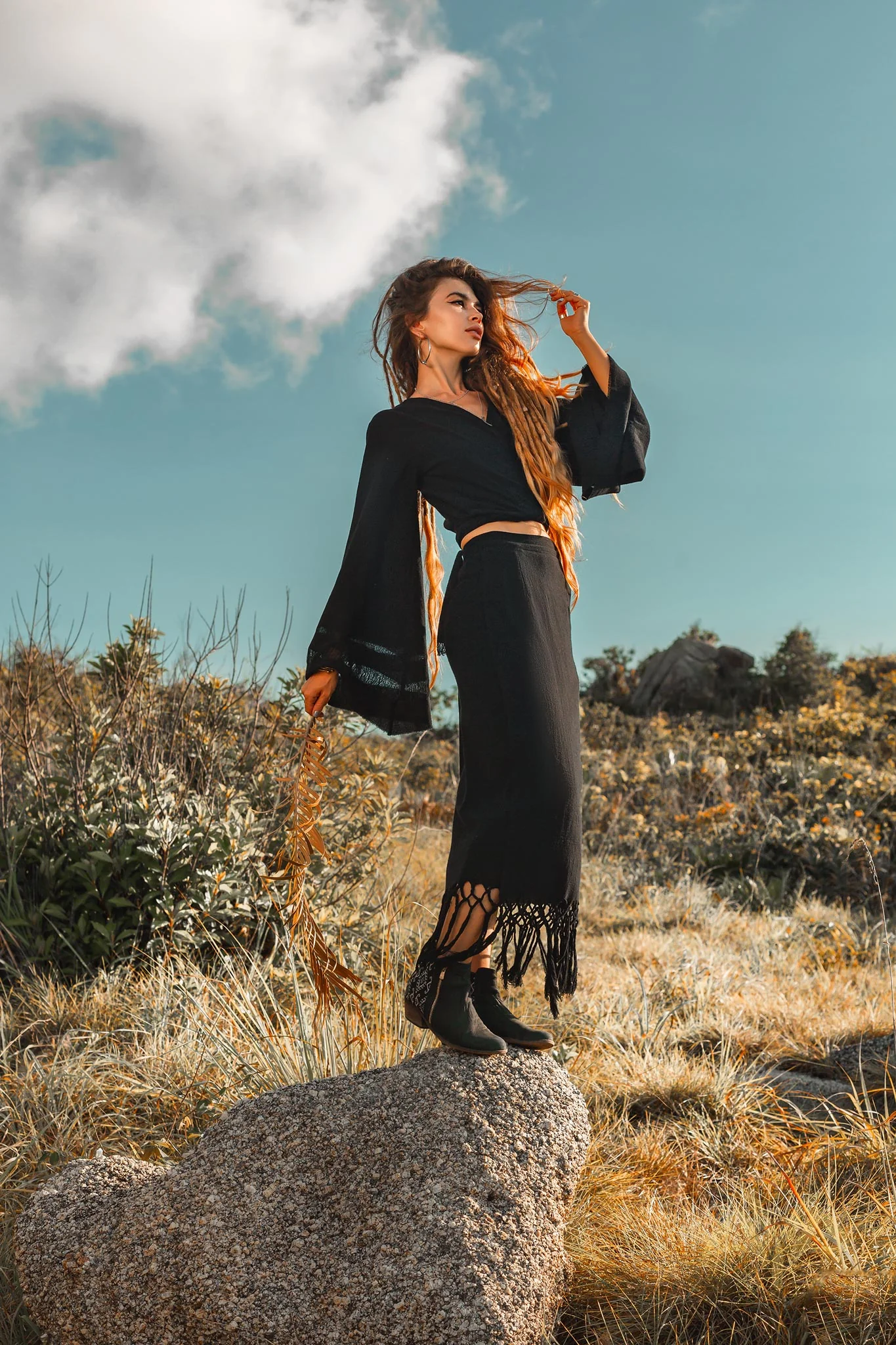 Wrap Maxi Skirt • Boho Maxi Skirt • Wrap Around Skirt - Image 6