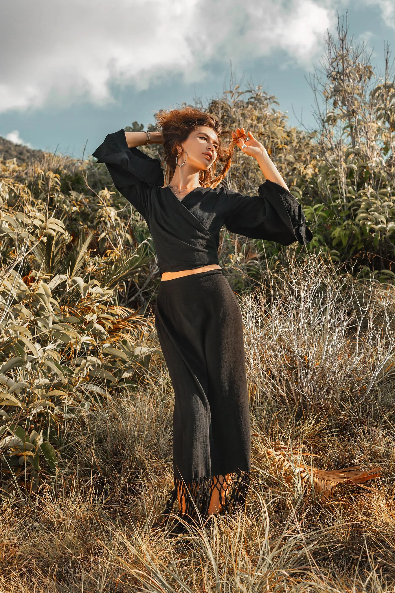 Wrap Maxi Skirt • Boho Maxi Skirt • Wrap Around Skirt - Image 8