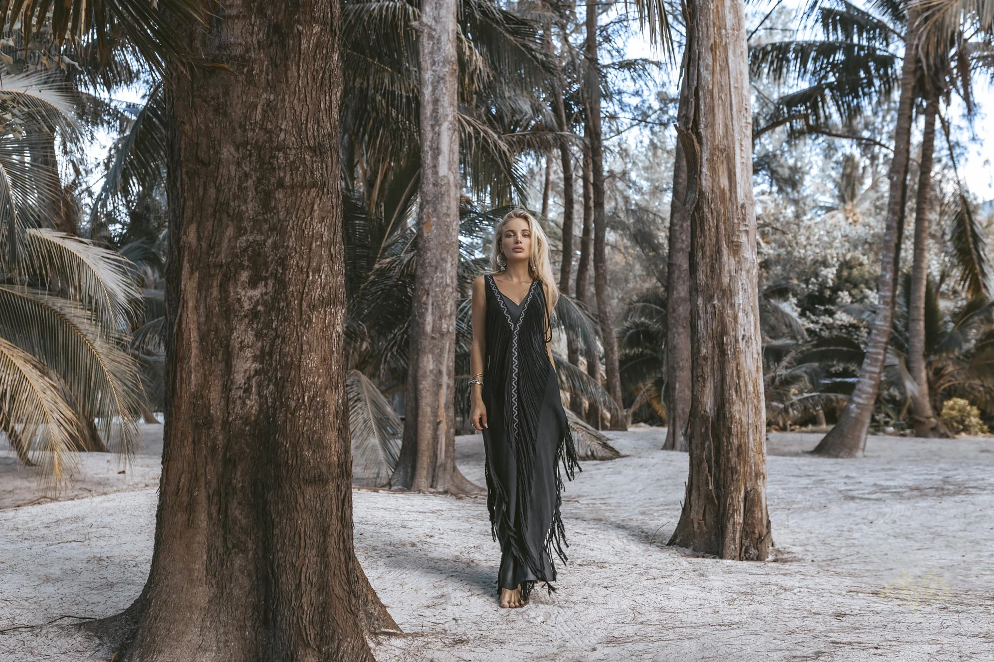 Boho Handwoven and Hand-Loomed Dress • Tribal Raw Cotton Cover-up - Image 9