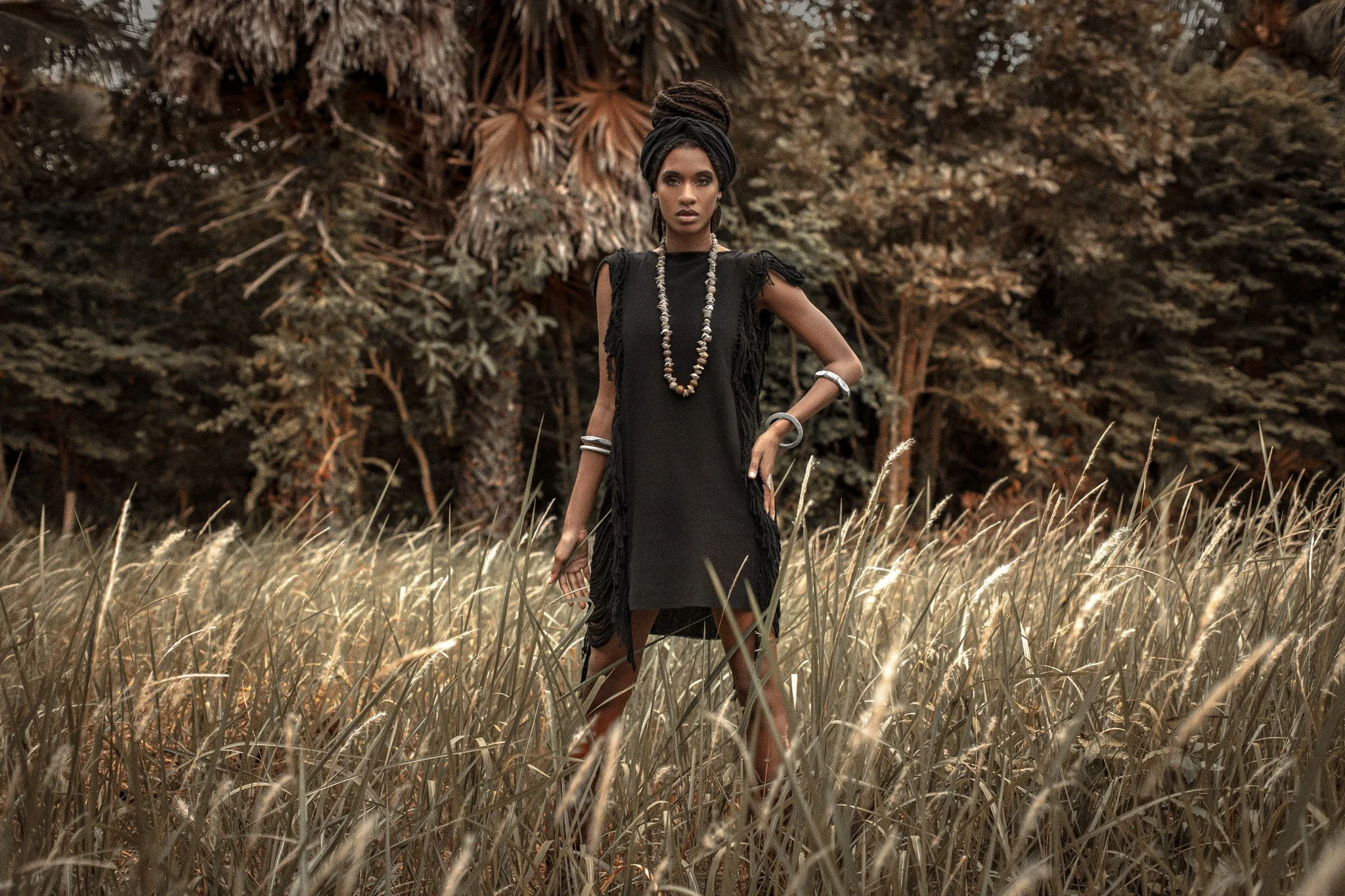 Boho Open Sides Dress • Black Dress • Ladders Sides Mini Dress - Image 10