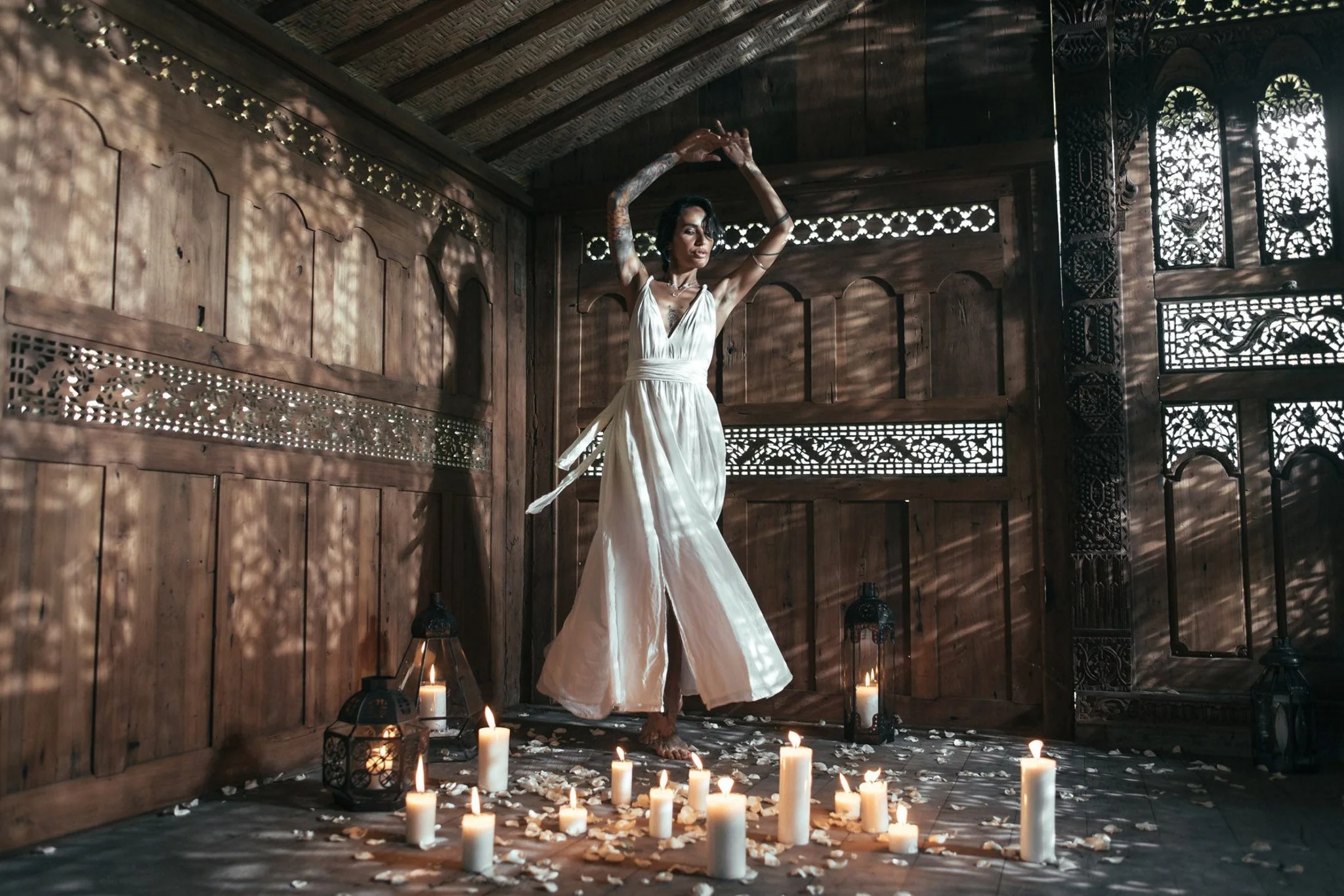 Boho Wedding Dress • Bohemian Goddess Long Maxi Dress - Image 11