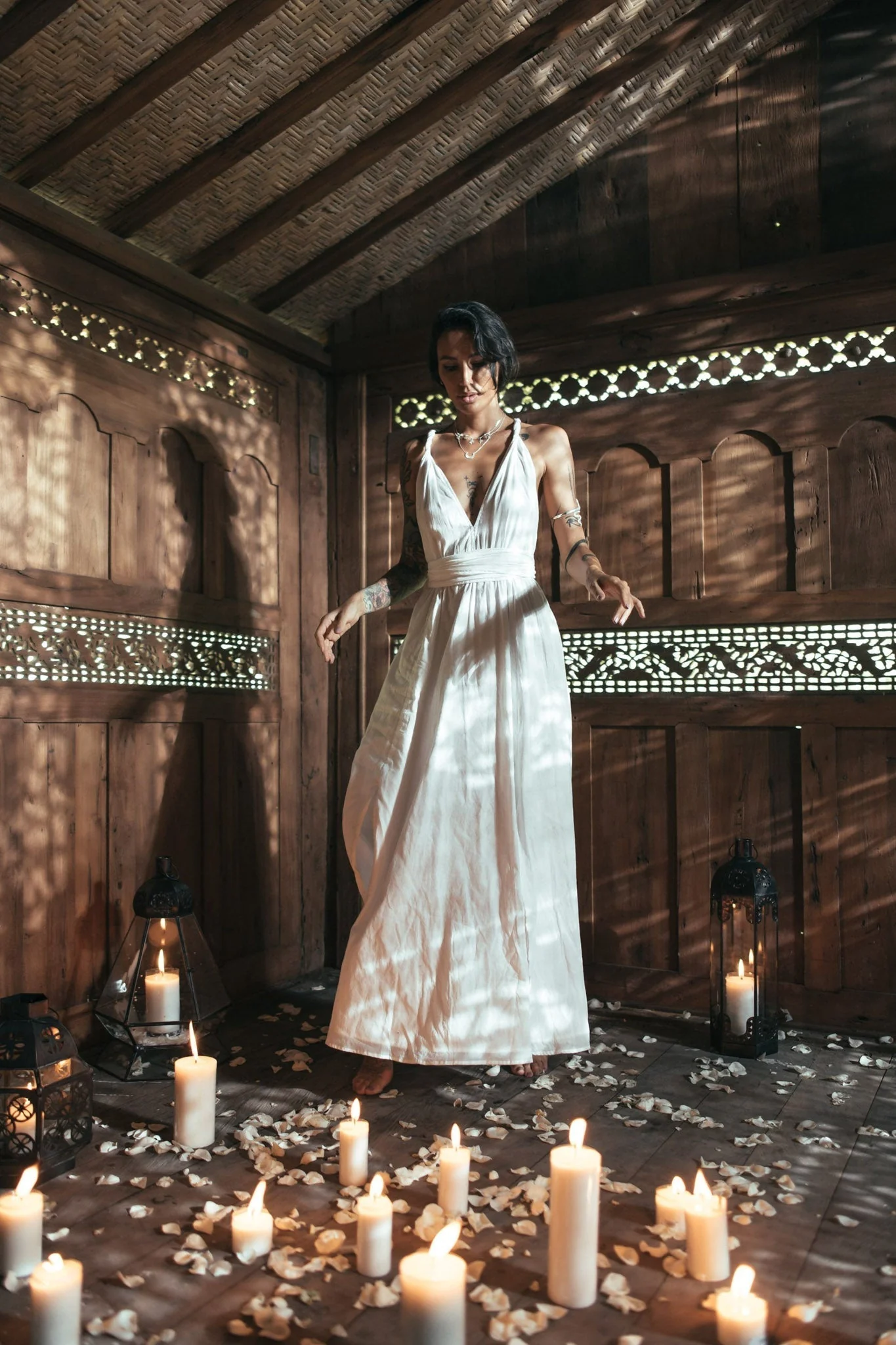 Boho Wedding Dress • Bohemian Goddess Long Maxi Dress - Image 12