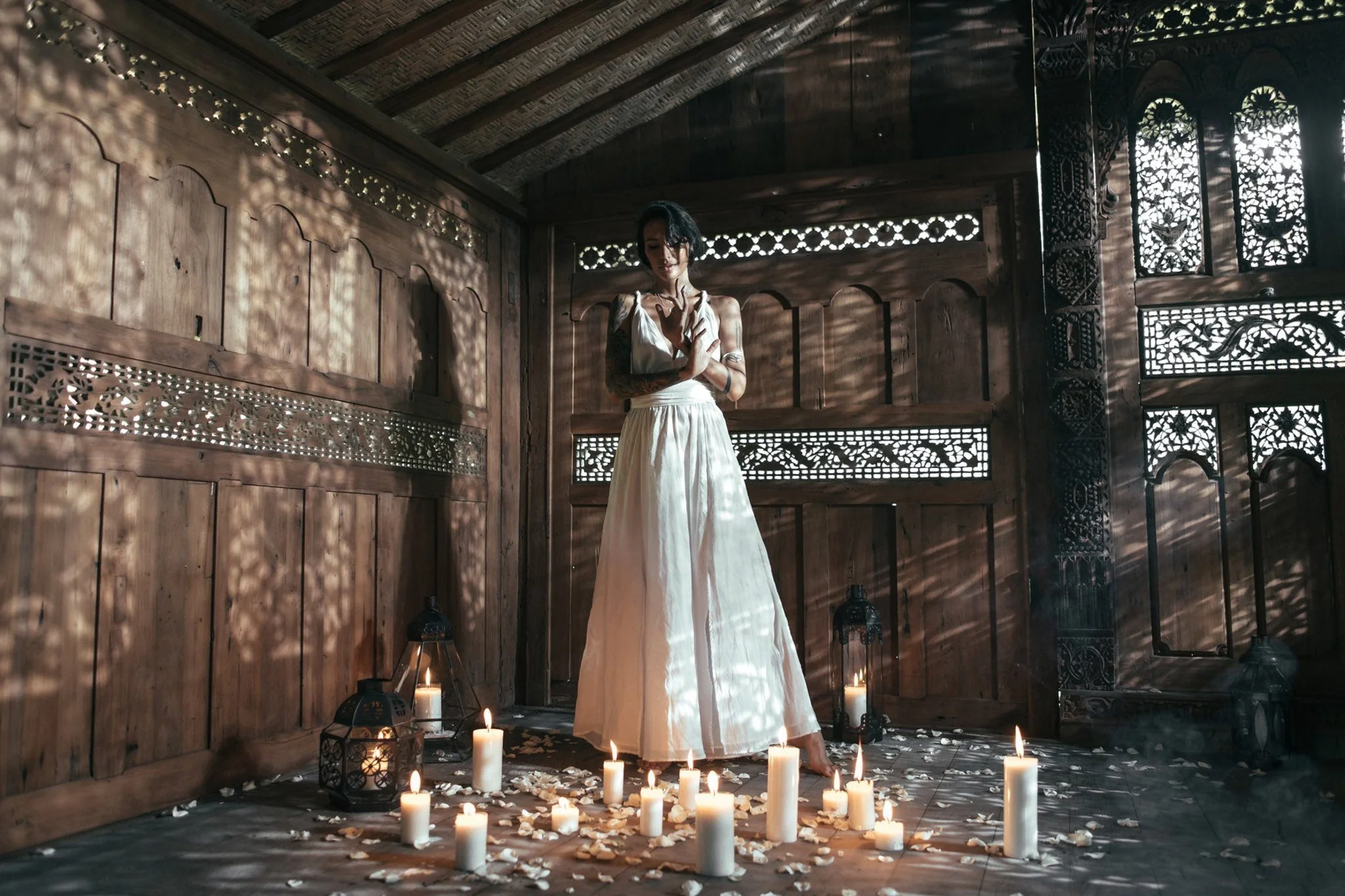 Boho Wedding Dress • Bohemian Goddess Long Maxi Dress - Image 13