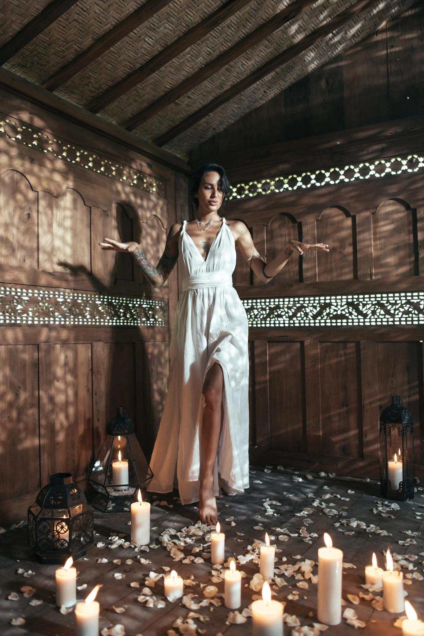 Boho Wedding Dress • Bohemian Goddess Long Maxi Dress - Image 2