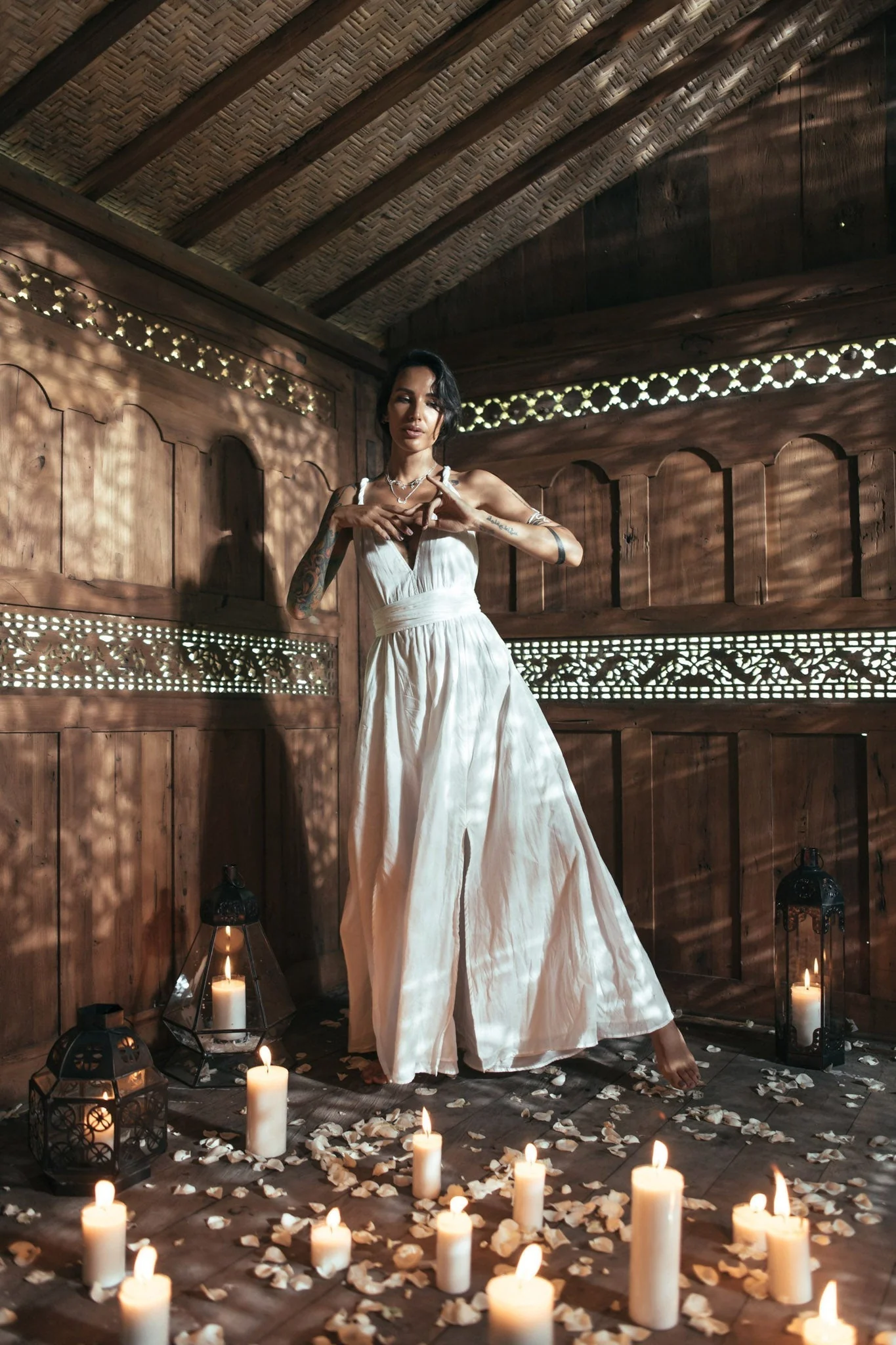 Boho Wedding Dress • Bohemian Goddess Long Maxi Dress - Image 4