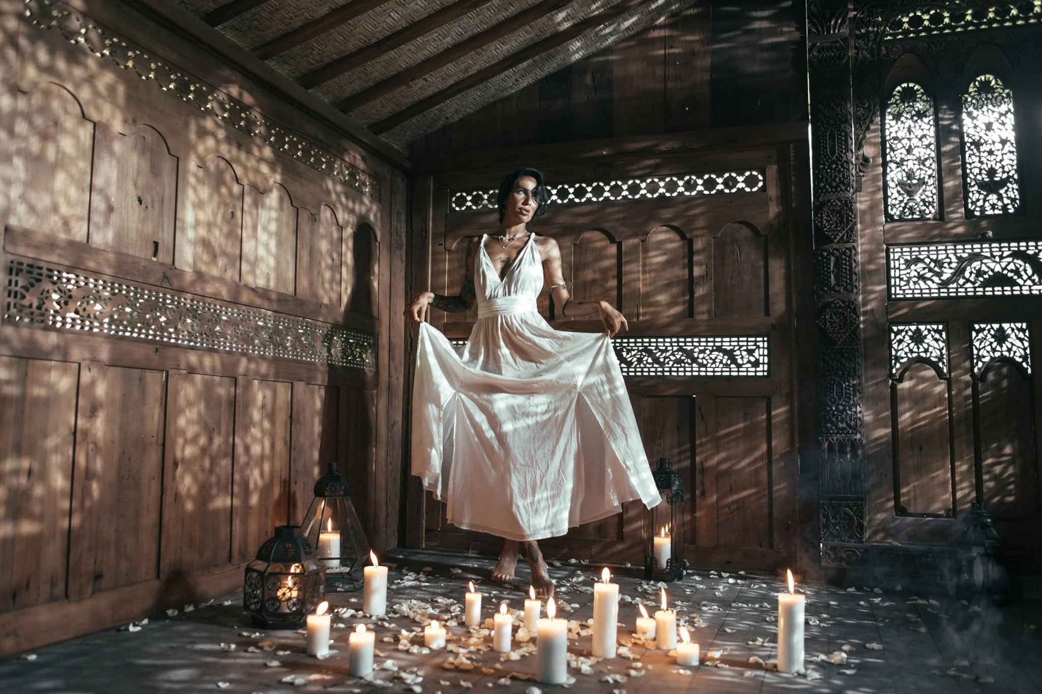Boho Wedding Dress • Bohemian Goddess Long Maxi Dress - Image 8